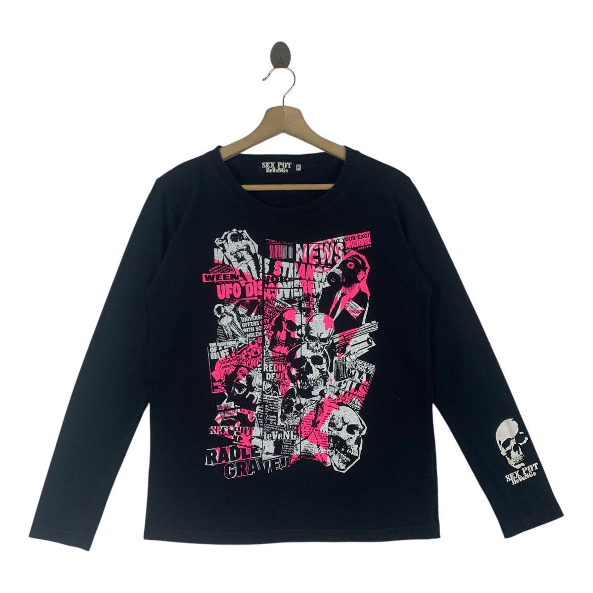 Japanese Brand × Seditionaries SEX POT REVENGE enemy skull printed long sleeve tee Size US M / EU 48-50 / 2 - 1 Thumbnail