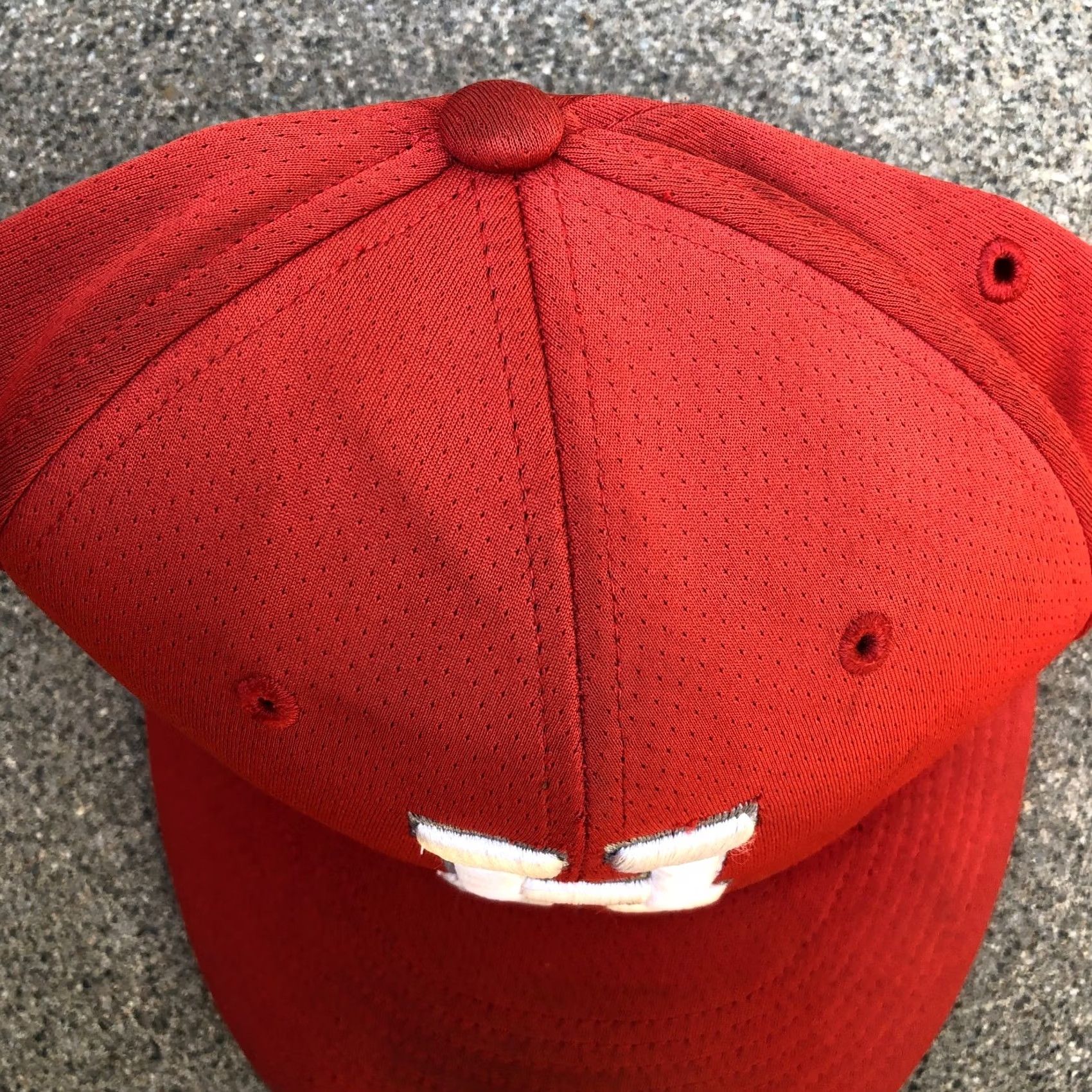 Vintage RICHARDSON H Logo Fitted Hat Men's LG/XL Red Embroidered Cap Size ONE SIZE - 3 Thumbnail