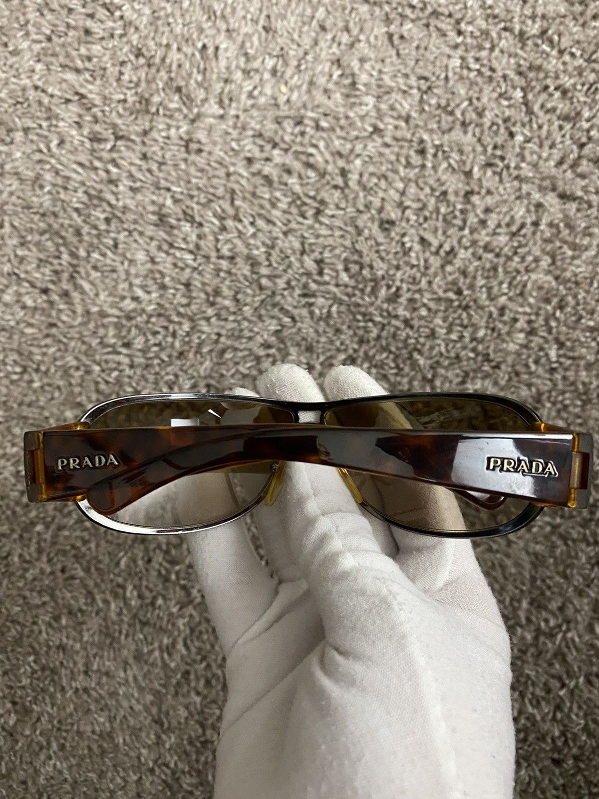 Prada Prada SPR70G Logo Sunglasses Size ONE SIZE - 3 Thumbnail