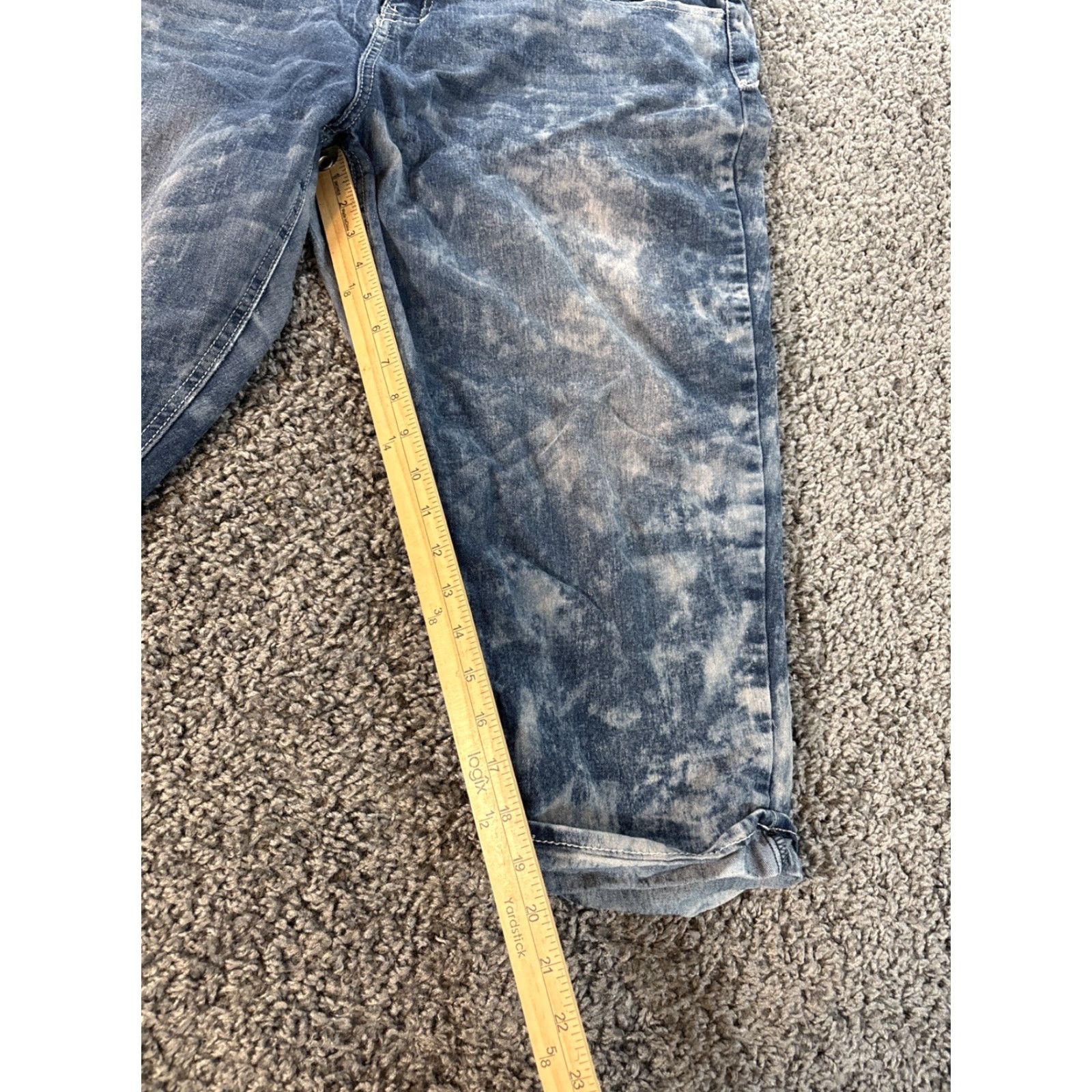 Vintage VINTAGE Apple Bottoms Jeans Capri Womens Plus 20 Acid Wash Denim Embroidered Pockets Blue Y2K Streetwear 2000’s Size 42" / US 20 - 5 Thumbnail