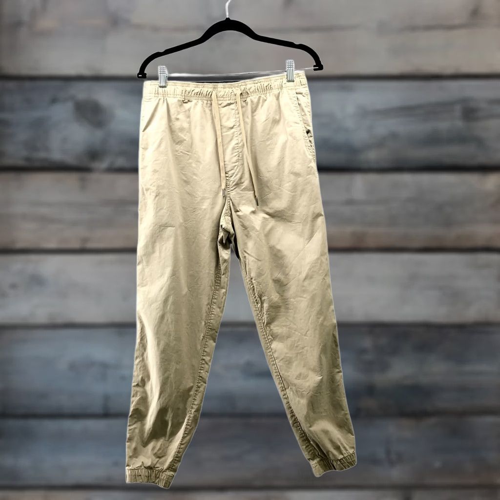 American Eagle Outfitters American Eagle Outfitters Flex Chino Jogger Pants Mens S Beige Lightweight Khaki Casual Pants Mens S Beige Athleisure Style Size US 29 - 1 Thumbnail