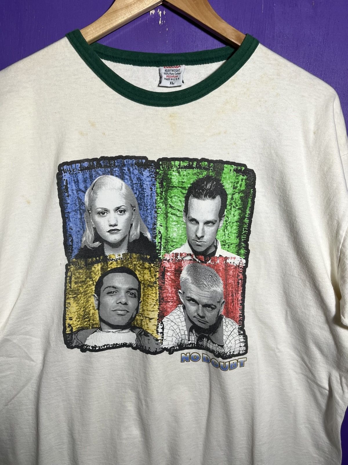 Band Tees × Vintage Vintage 90s No doubt band members ringer t-shirt Size US XL / EU 56 / 4 - 3 Thumbnail
