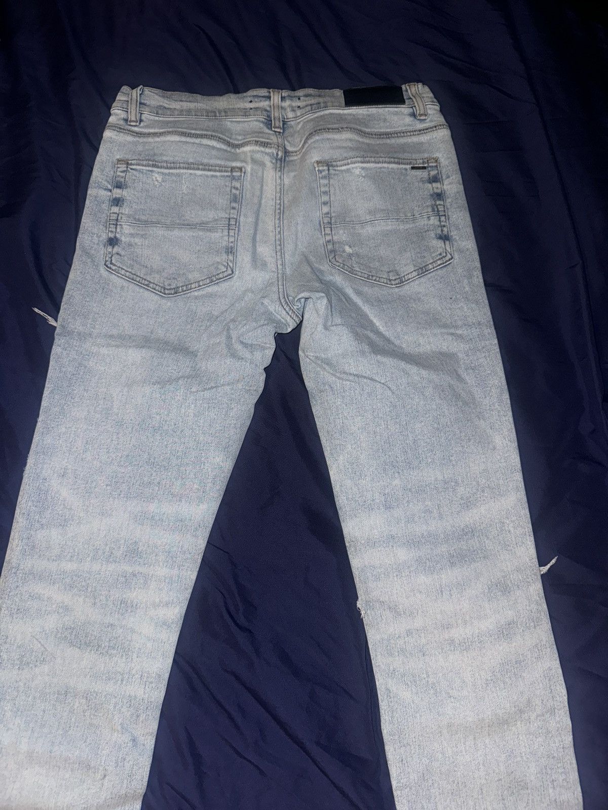 Amiri Blue Amiri mx1 brown leather jeans Size US 33 - 4 Thumbnail