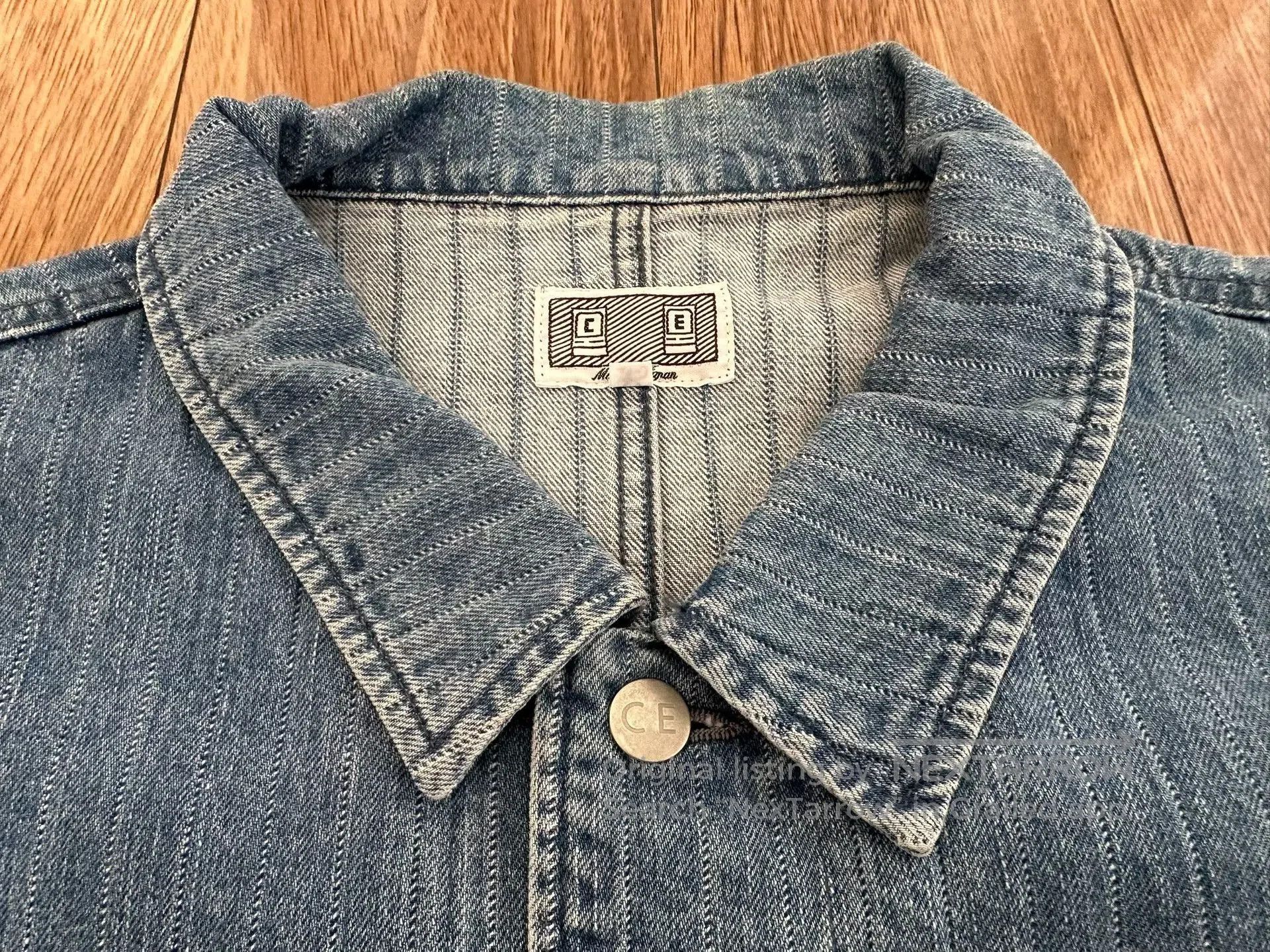 Cav Empt indigo oversized denim jacket with pockets. Size US XL / EU 56 / 4 - 4 Thumbnail