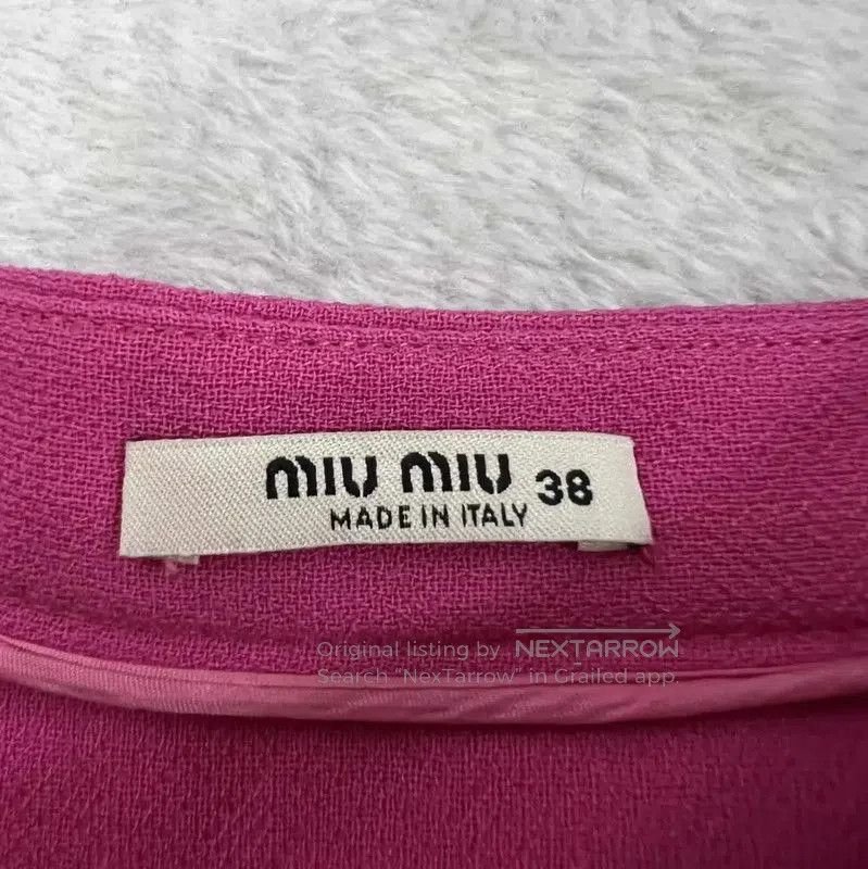 Miu Miu Miu Miu Pink Cotton Summer Mini Skirt . Size 24" / US 00 / IT 34 - 3 Thumbnail