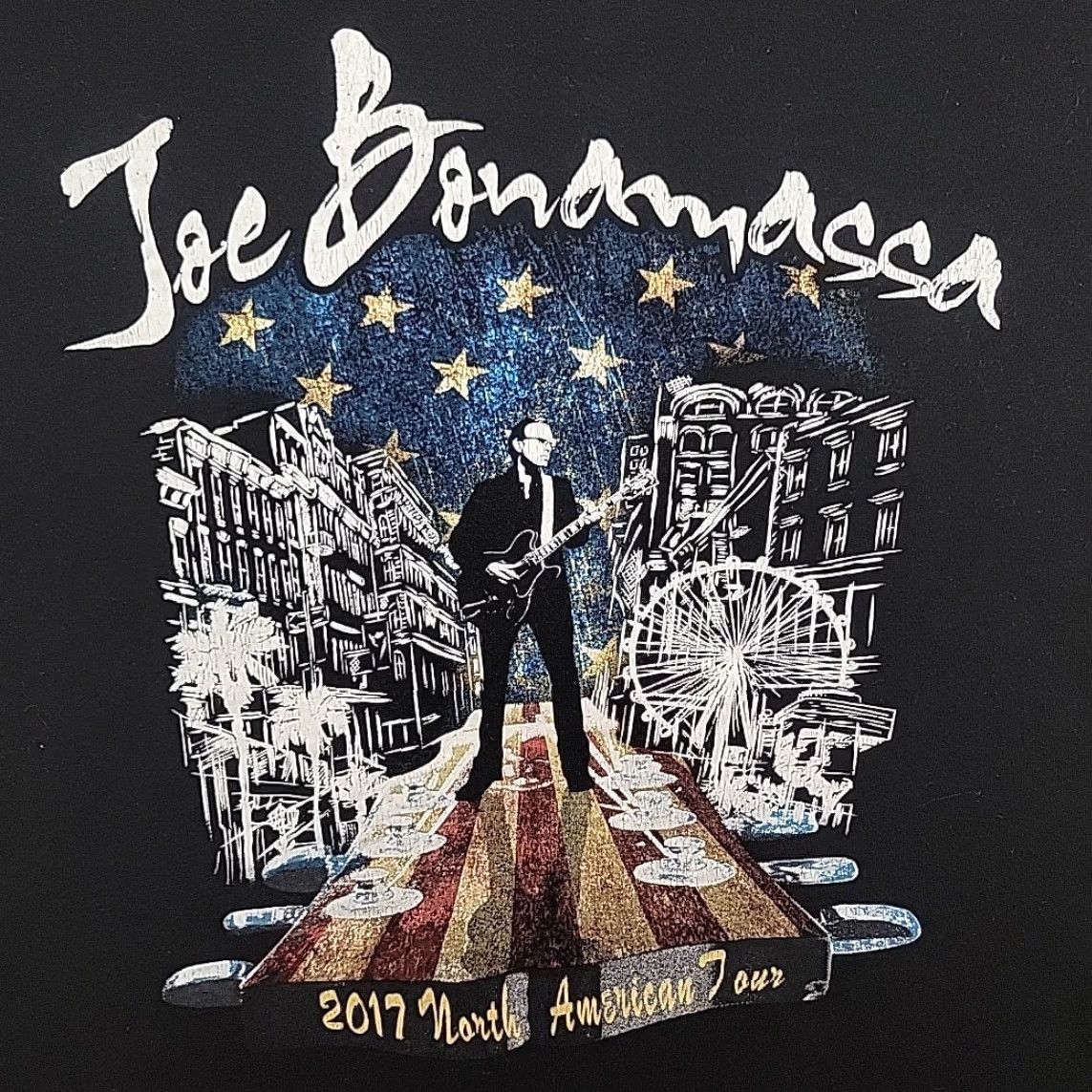 Vintage VINTAGE Joe Bonamassa Shirt Mens XL Black Iconic Blues Guitar Player Band Tour TEE Size US XL / EU 56 / 4 - 2 Thumbnail