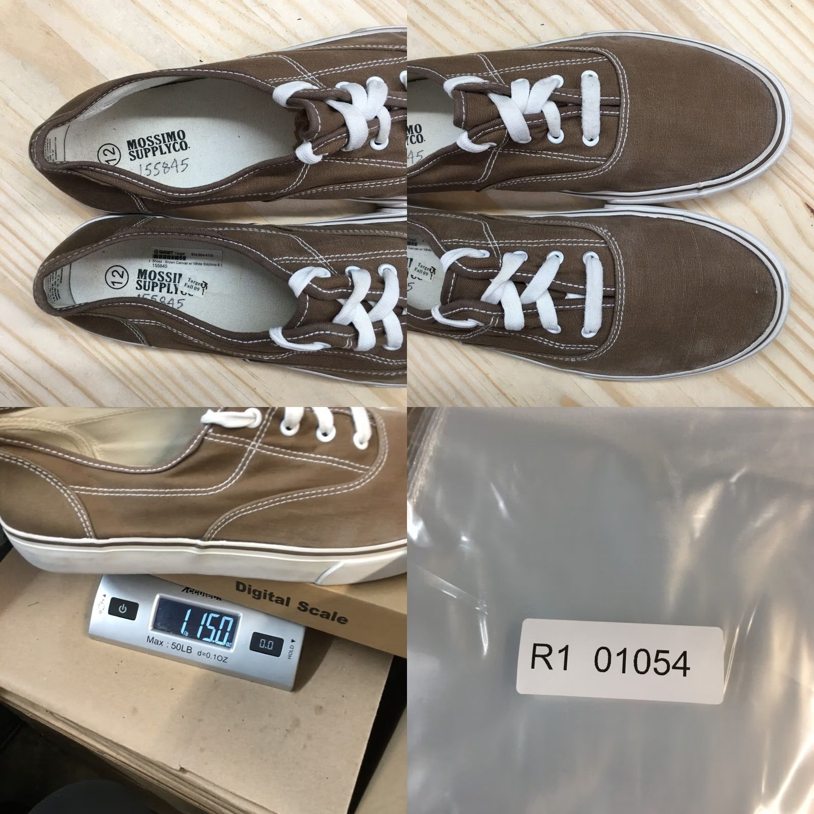 Mossimo Mossimo Supply Co Shoes Mens 12 Brown Canvas Lace Up Low Top Skate Sneakers Size US L / EU 52-54 / 3 - 10 Thumbnail