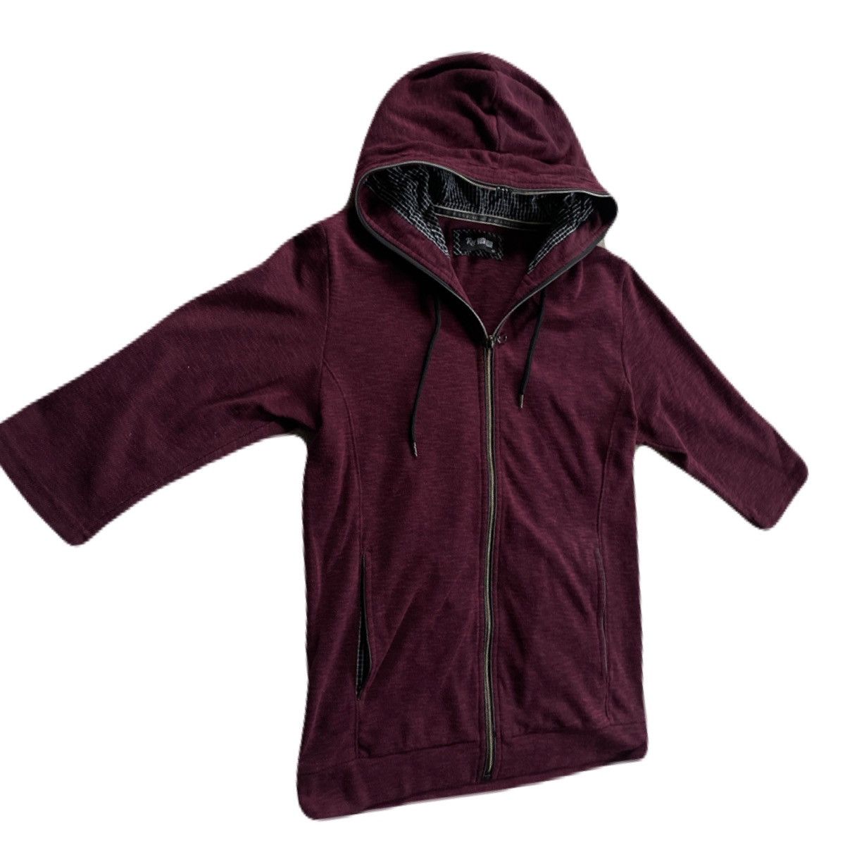 If Six Was Nine 2000s Japanese archive Vkei Full-Zip 3/4 Sleeve Hoodie Y2K Size US S / EU 44-46 / 1 - 3 Thumbnail
