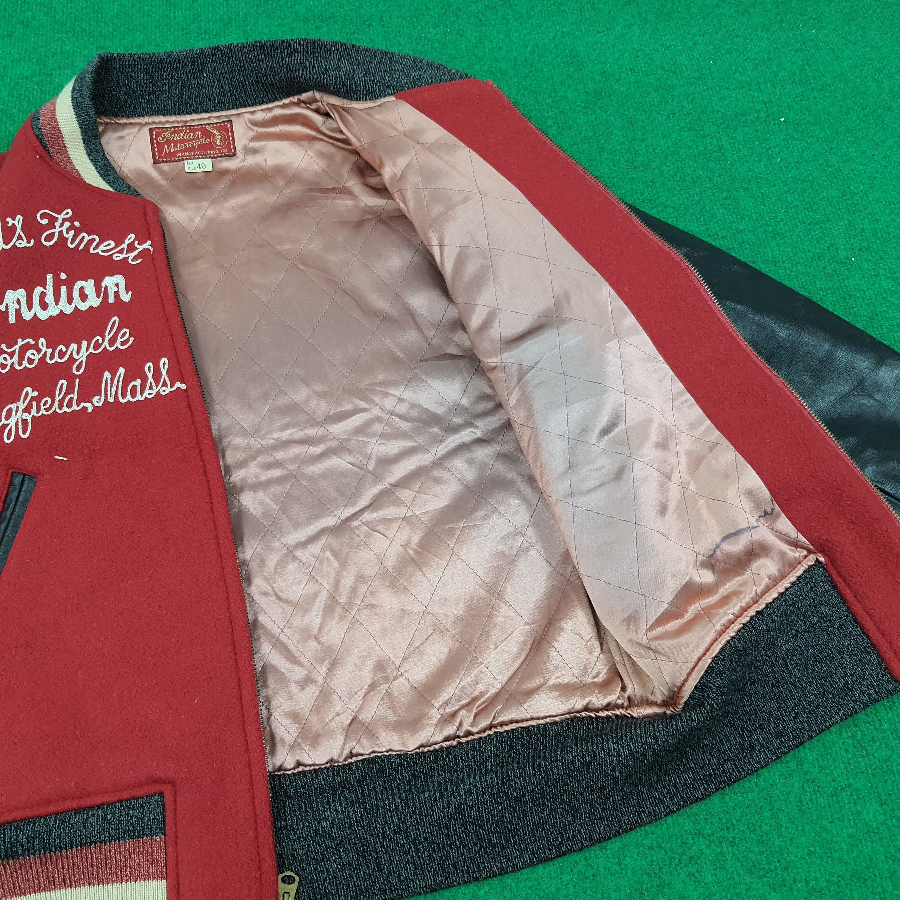Indian Motorcycle × Vintage Vintage Indian Motors Springfield Varsity Jacket Size US M / EU 48-50 / 2 - 6 Thumbnail