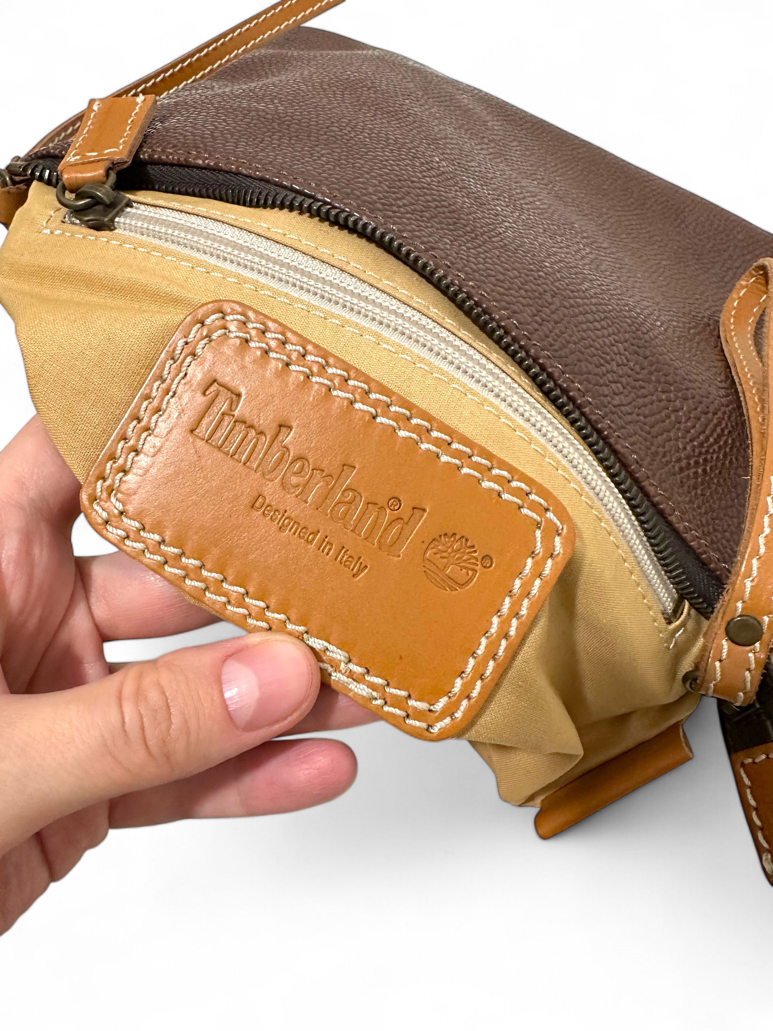 Timberland Timberland Premium Grain Leather Brown Cross Body Bag Size ONE SIZE - 8 Thumbnail