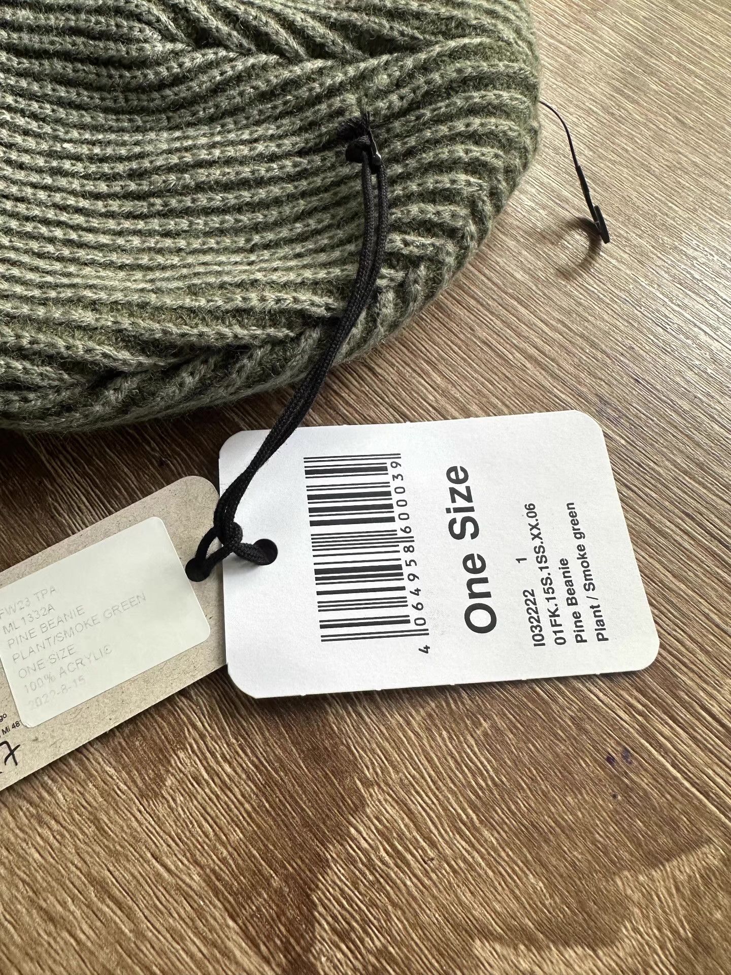 Carhartt Wip CARHARTT WIP Green Heavyweight Knit Beanie Ｑ22 Size ONE SIZE - 3 Thumbnail
