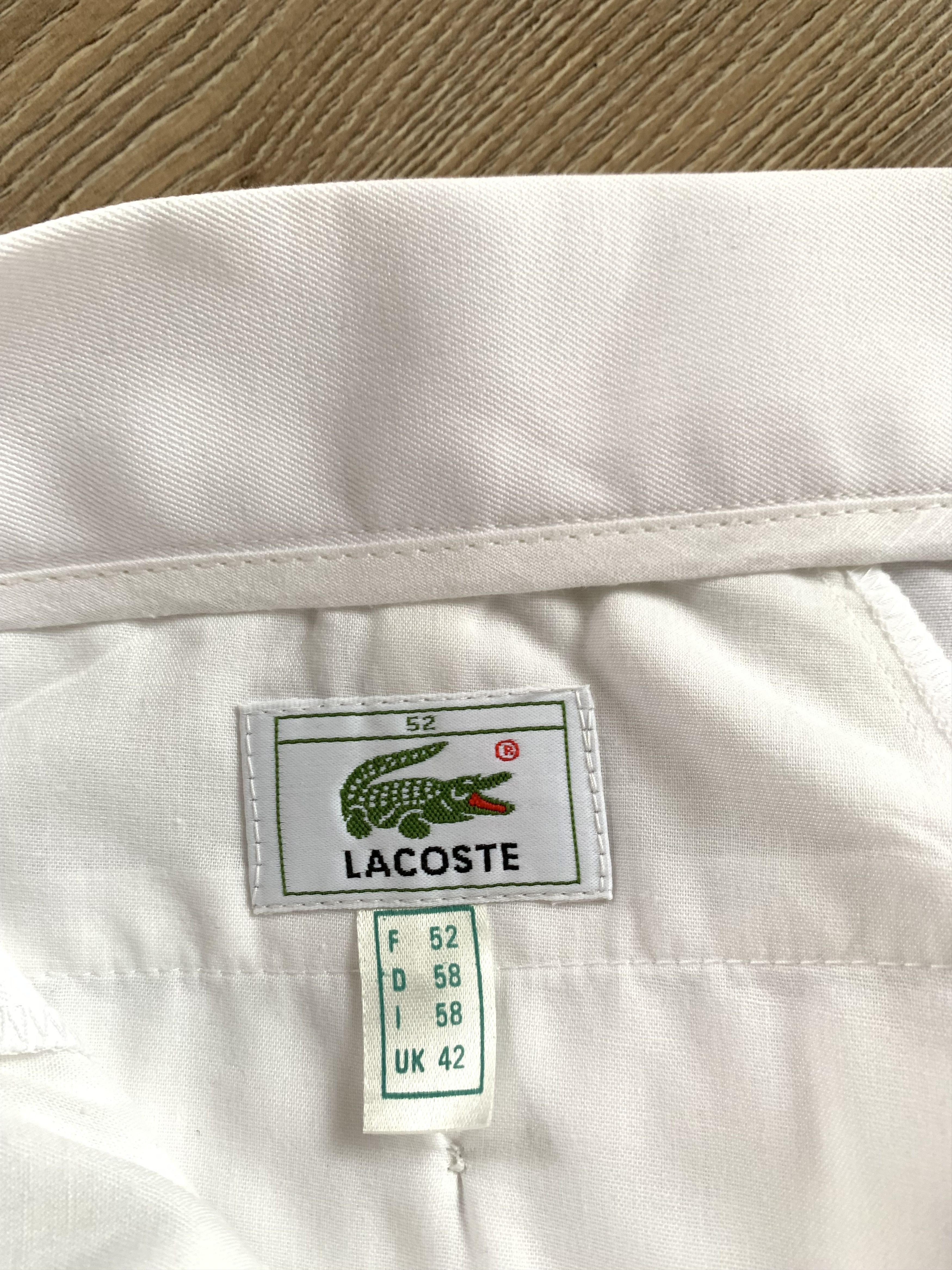 Lacoste × Vintage Rare Vintage New Lacoste White Cotton Pants Trousers Size US 36 / EU 52 - 9 Thumbnail