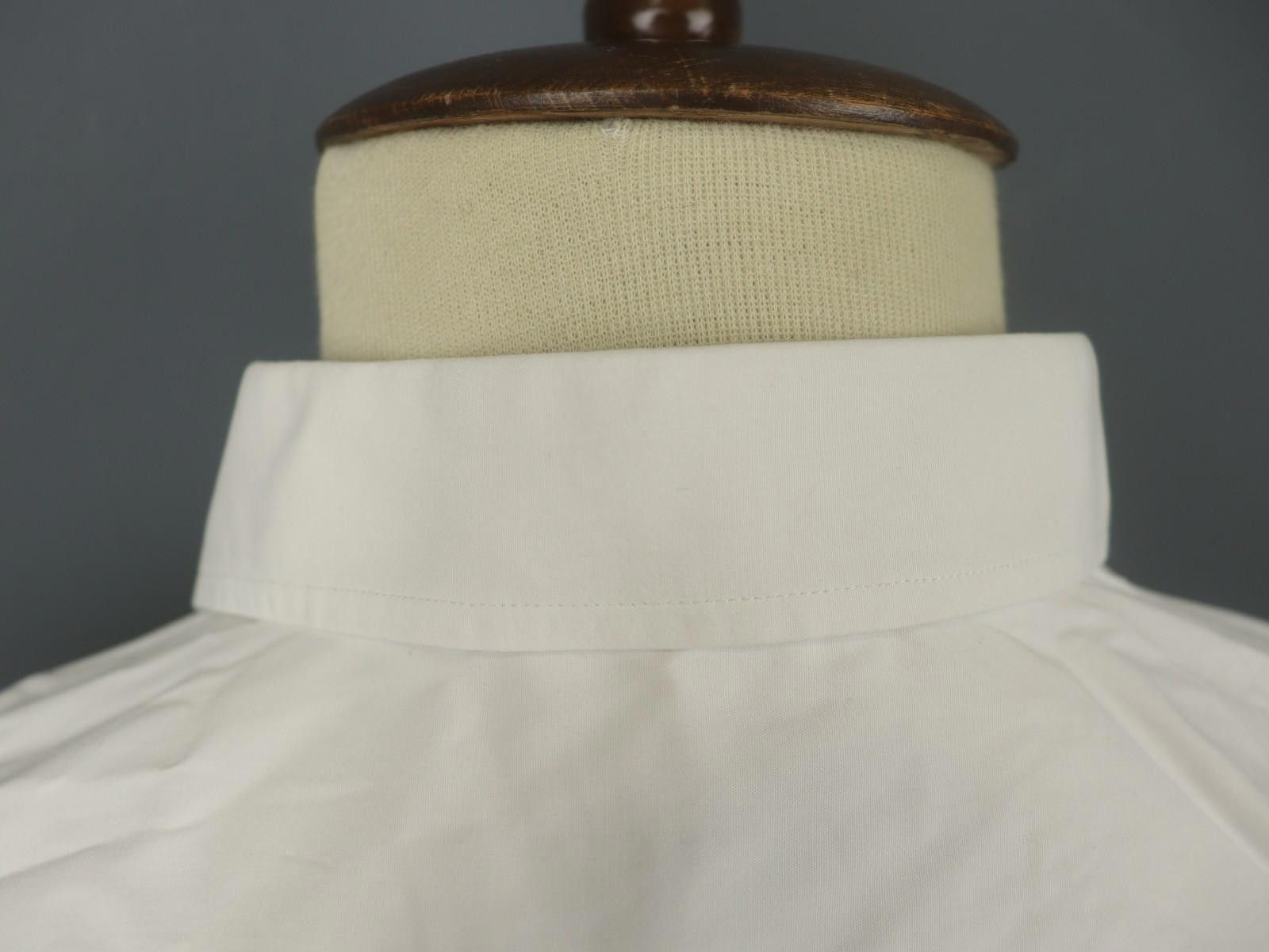 Eton Eton White 100% Cotton Collared Dress Shirt Size 42 Size 38R - 11 Thumbnail