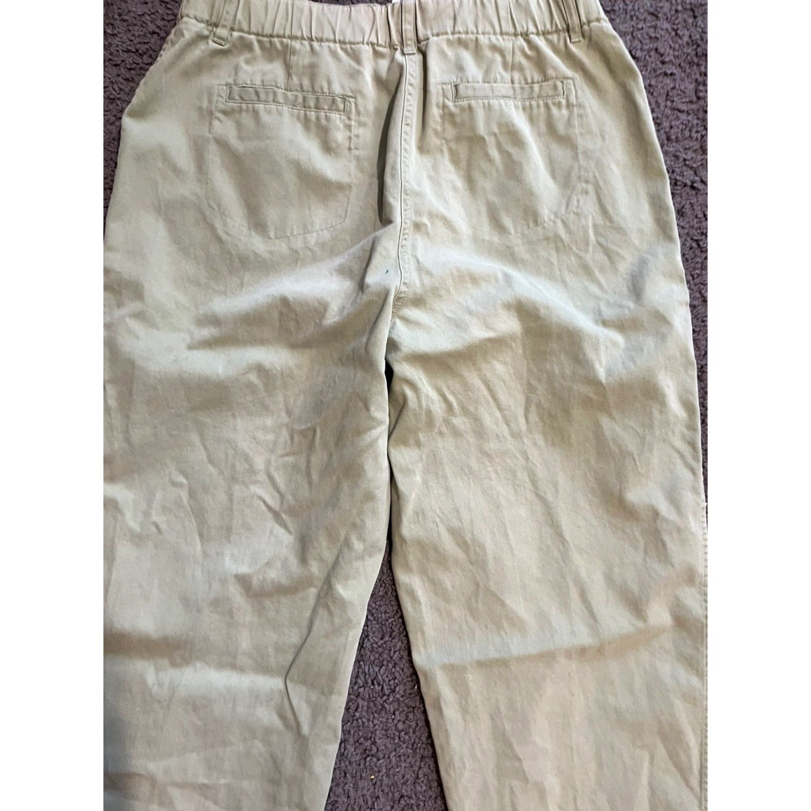 Talbots Talbots Pants Womens Size 10 Green Cotton Blend Regular Straight Pockets Button Zipper Inseam 25 in Vintage No Mens Womens Size 32" / US 10 / IT 46 - 4 Thumbnail