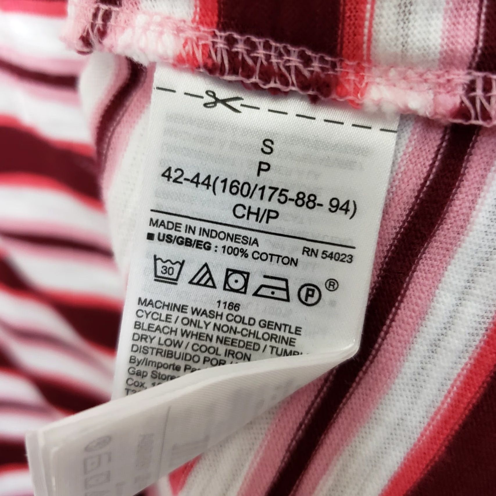 Gap Gap T-Shirt Dress Womens Small Tall Pink Maroon Striped Short Sleeve Size S / US 4 / IT 40 - 5 Thumbnail