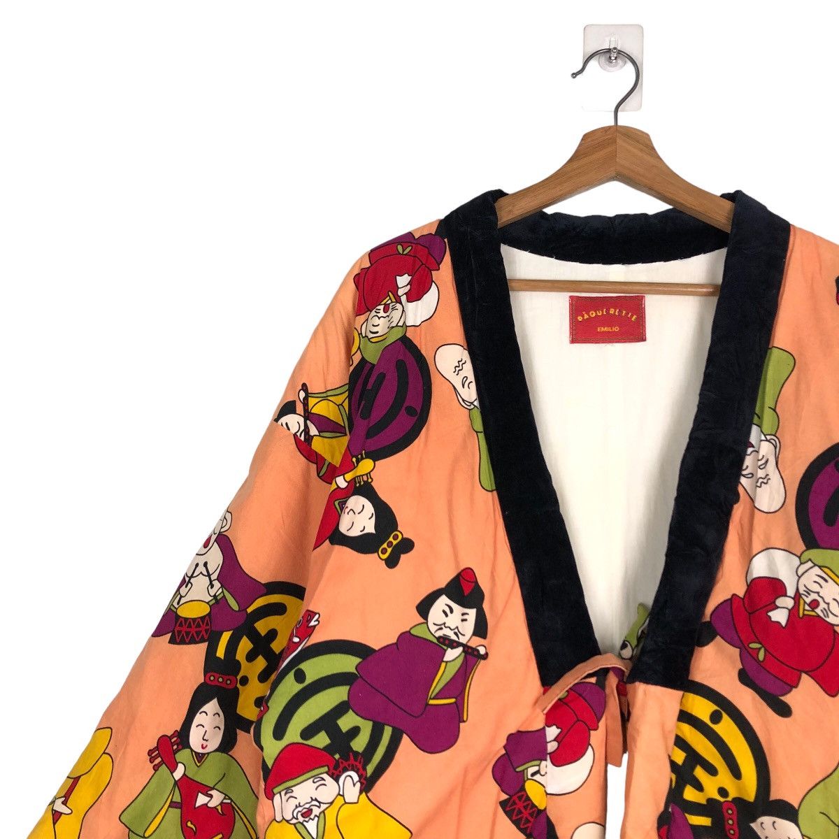 Japanese Brand 🔥Vtg Traditional Kimono Japan Cartoon FullPrint Paquerette Size US M / EU 48-50 / 2 - 7 Thumbnail