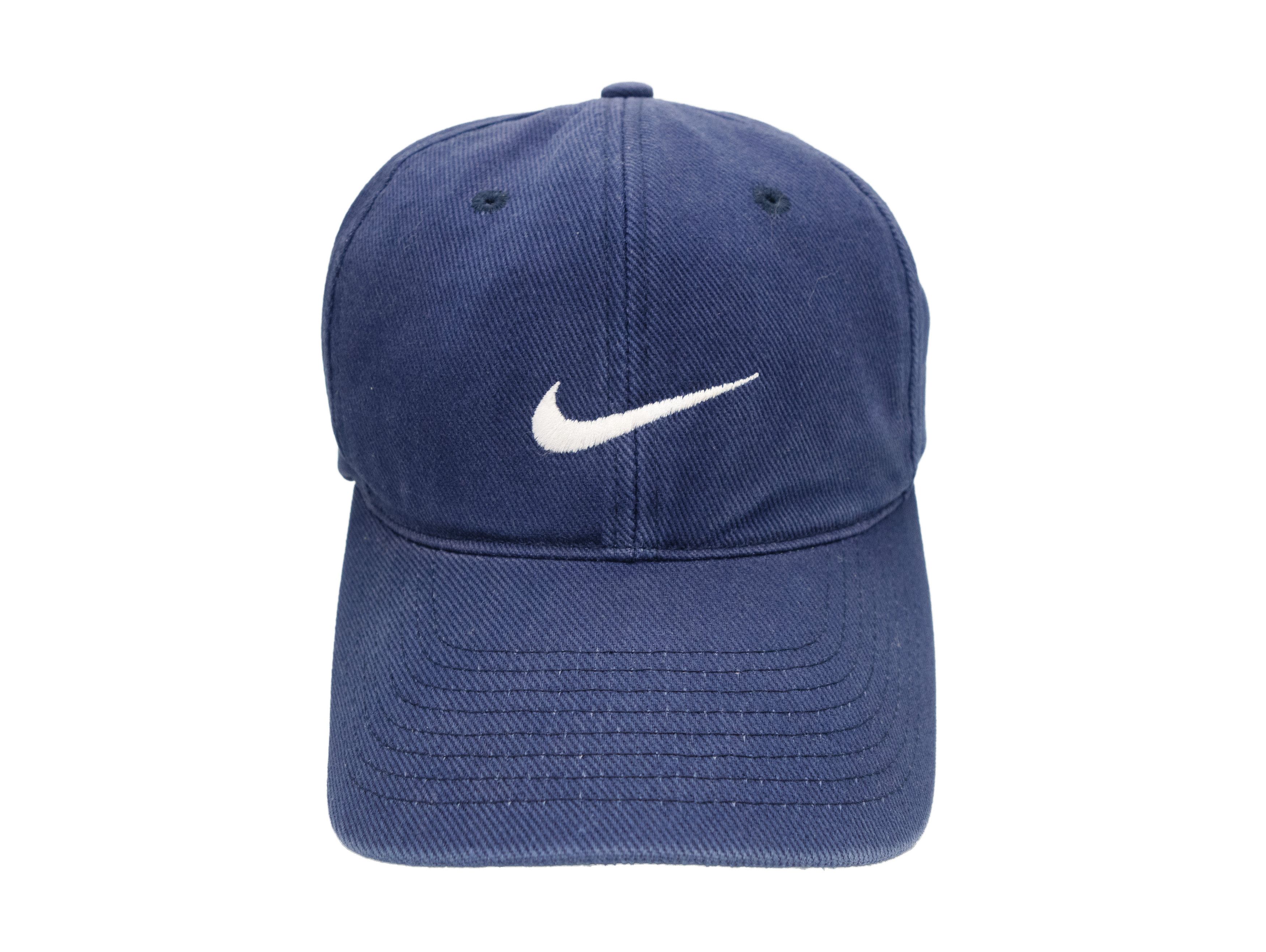 Nike 90s Big Swoosh Logo Cap Vintage Size ONE SIZE - 2 Thumbnail