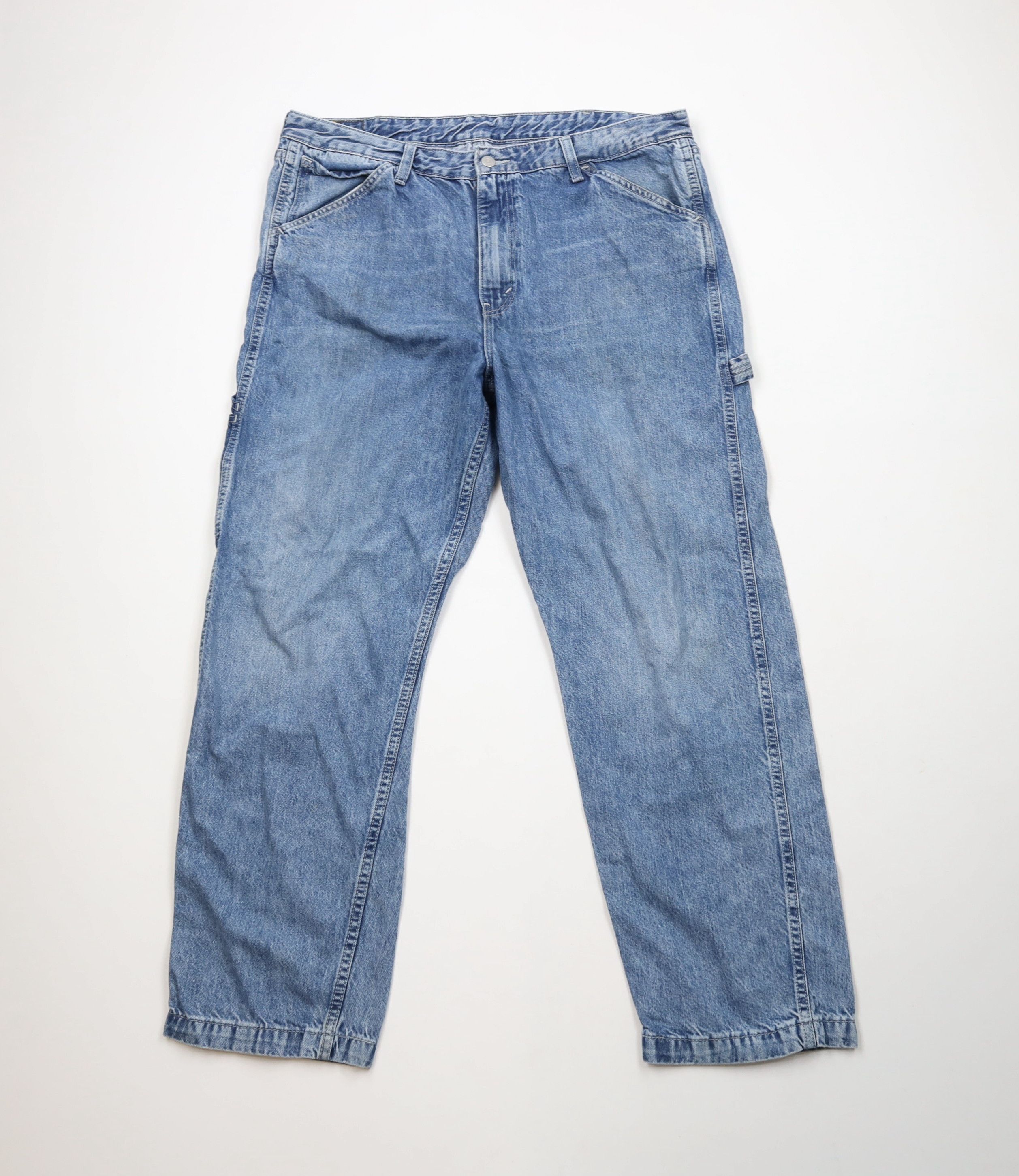 Levi's × Vintage Vintage Y2K Levis Baggy Wide Leg Dungaree Denim Jeans Blue Size US 38 / EU 54 - 1 Thumbnail