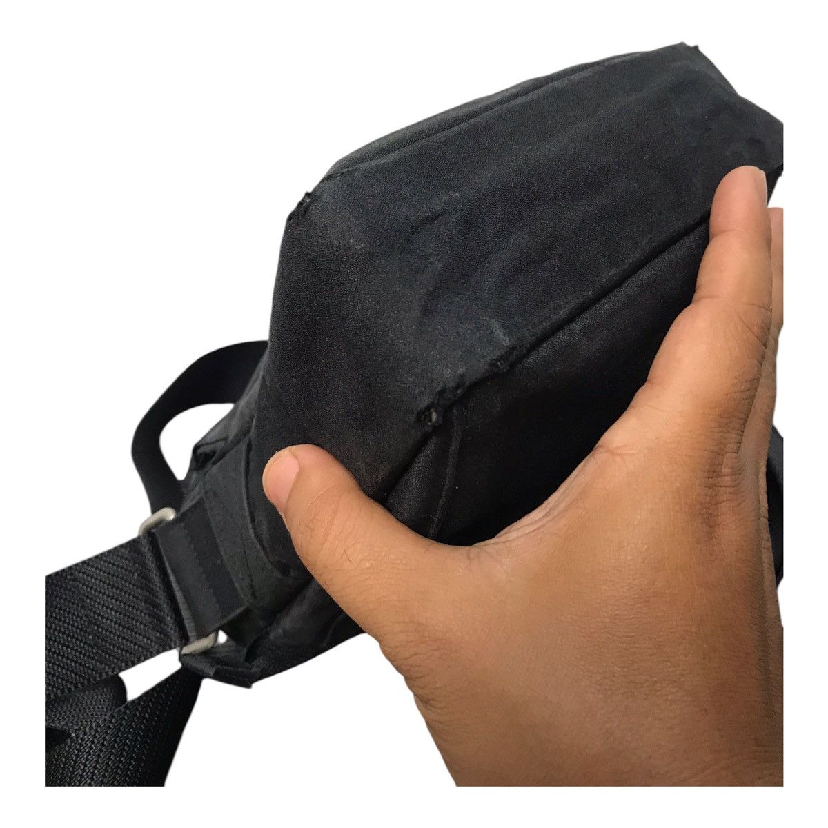 Japanese Brand × Jean Paul Gaultier Jean Paul Gaultier Damage Black Sling Bag Size ONE SIZE - 12 Thumbnail