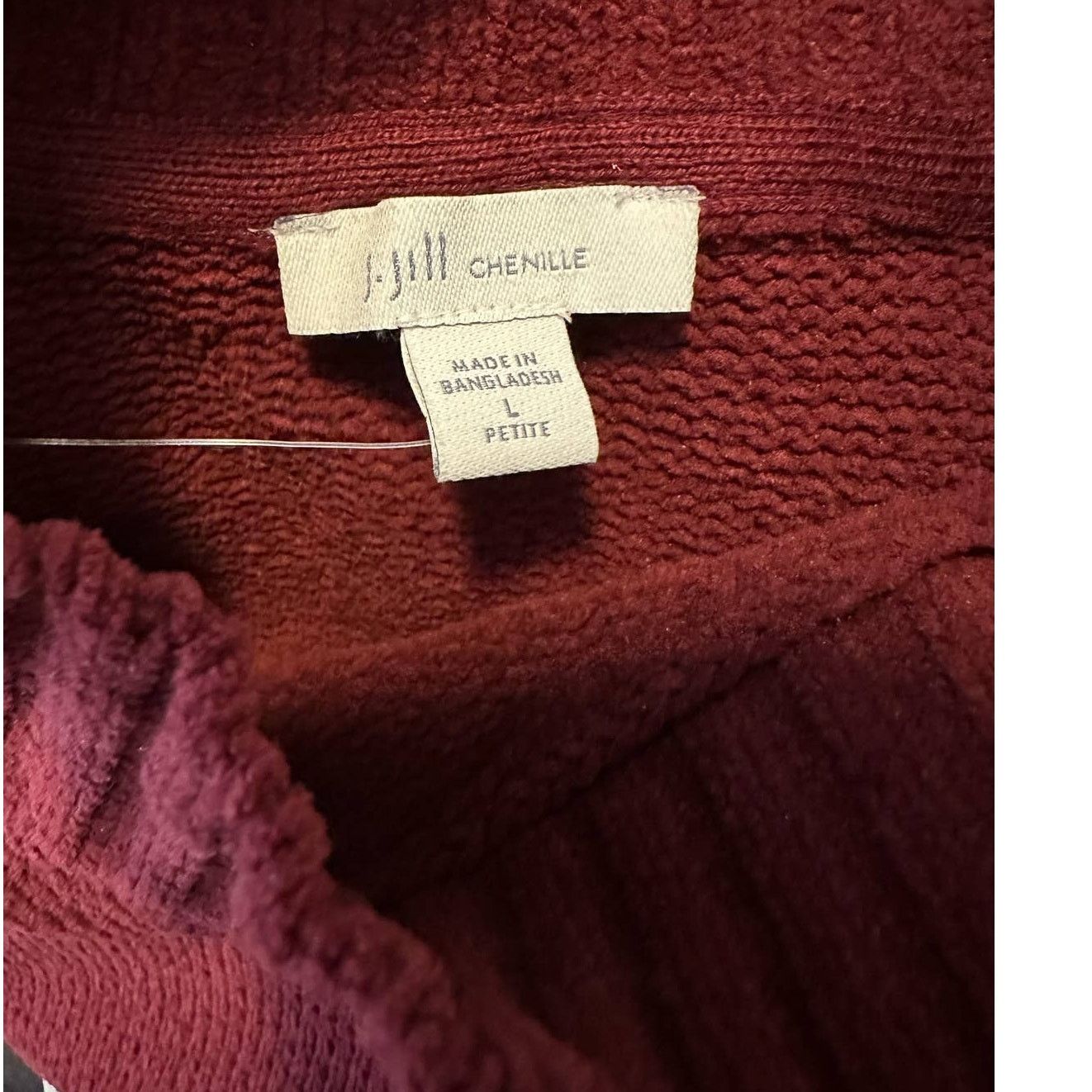 J. Jill J. Jill Chenille red high neck tunic sweater size LP Size L / US 10 / IT 46 - 3 Thumbnail
