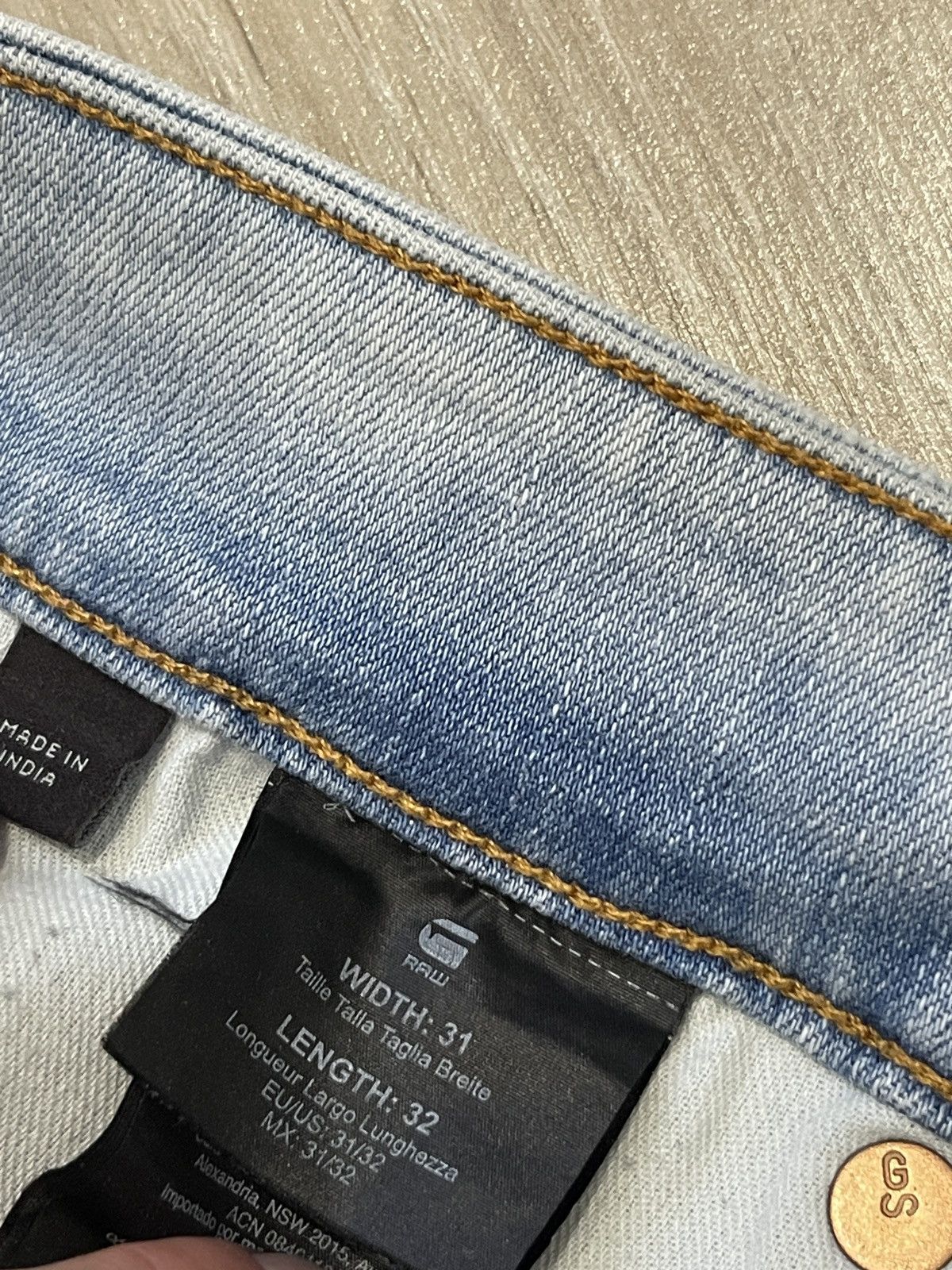 G-Star G-Star RAW 3301 Slim Distressed Denim Jeans 31/32 Size US 31 - 11 Thumbnail