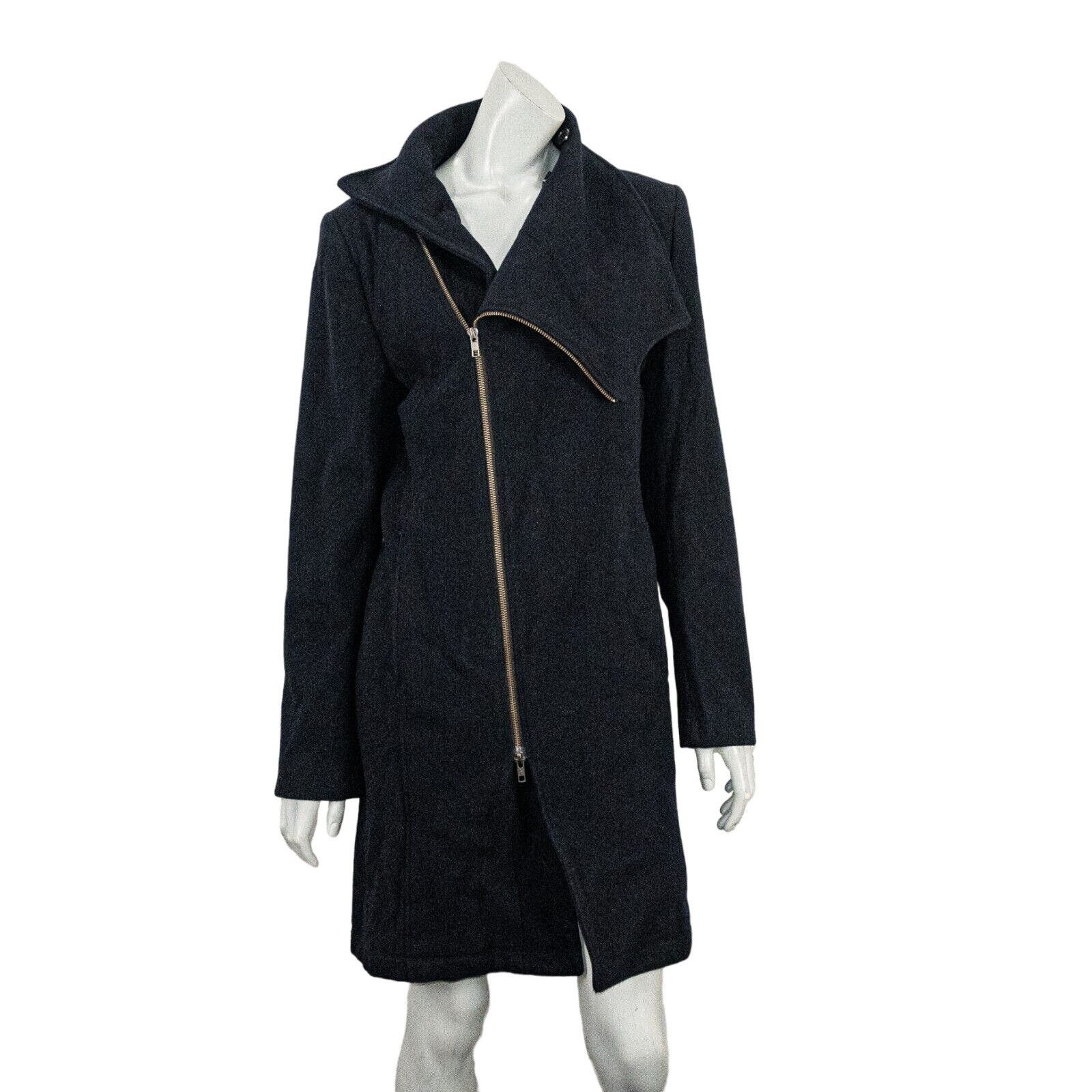 Reiss REISS Women's Wool PETRONE Pea Coat zip up in navy blue Size S / US 4 / IT 40 - 1 Thumbnail