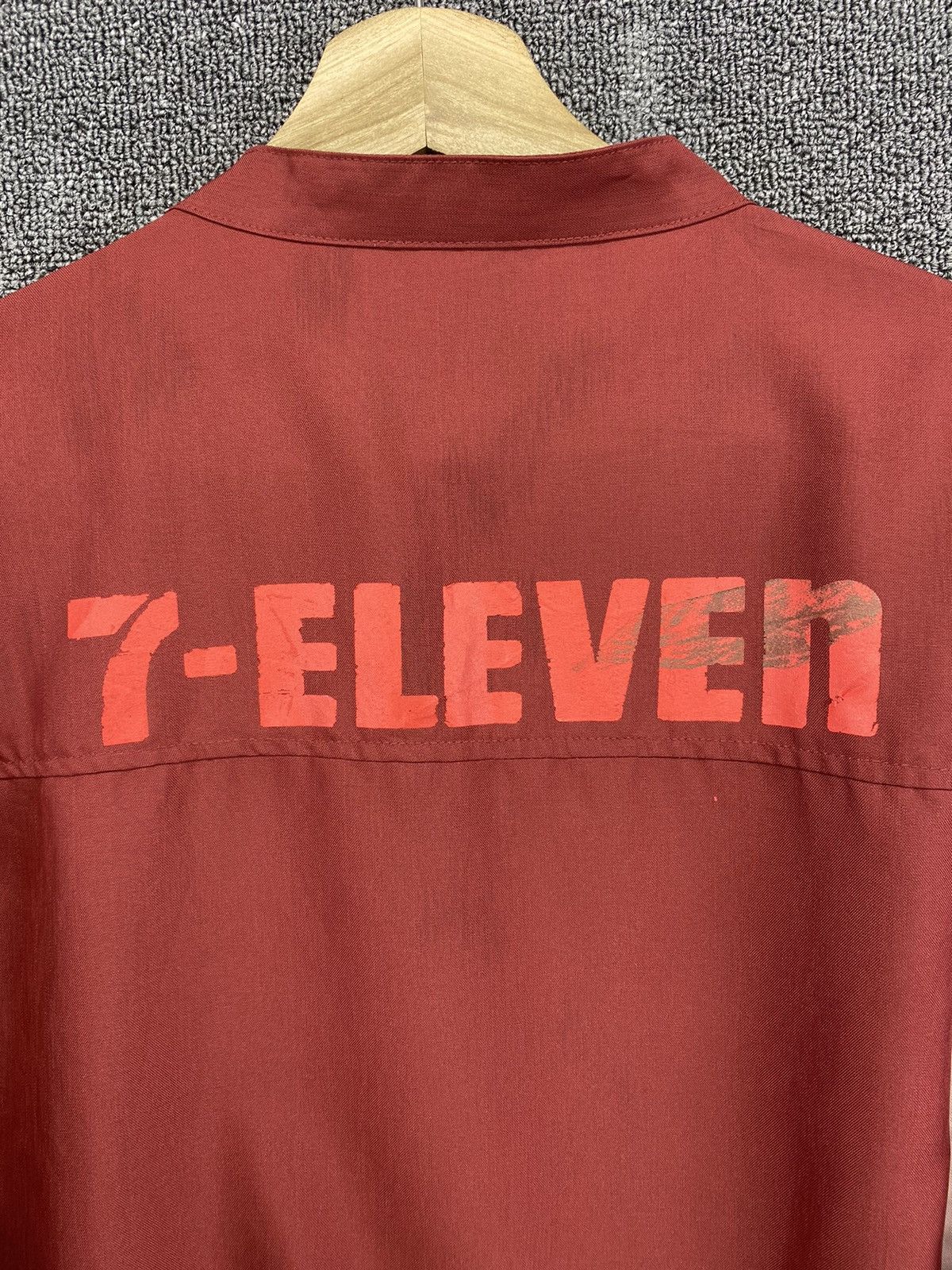 Japanese Brand Vintage 90's 7 ELEVEN Uniform Workwear Zip Up Jacket Size US XL / EU 56 / 4 - 11 Thumbnail