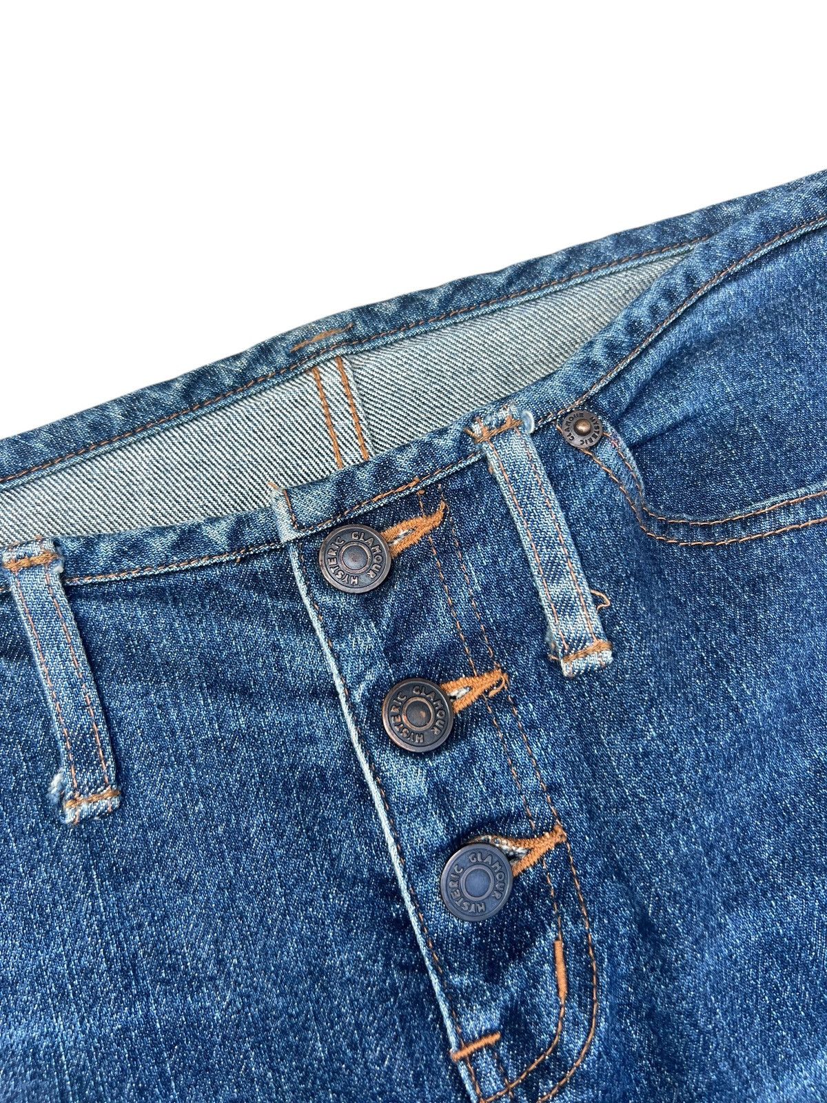 Hysteric Glamour Vintage Hysteric Glamour Waistless Dirty Mud Denim Jeans Size 31" - 7 Thumbnail