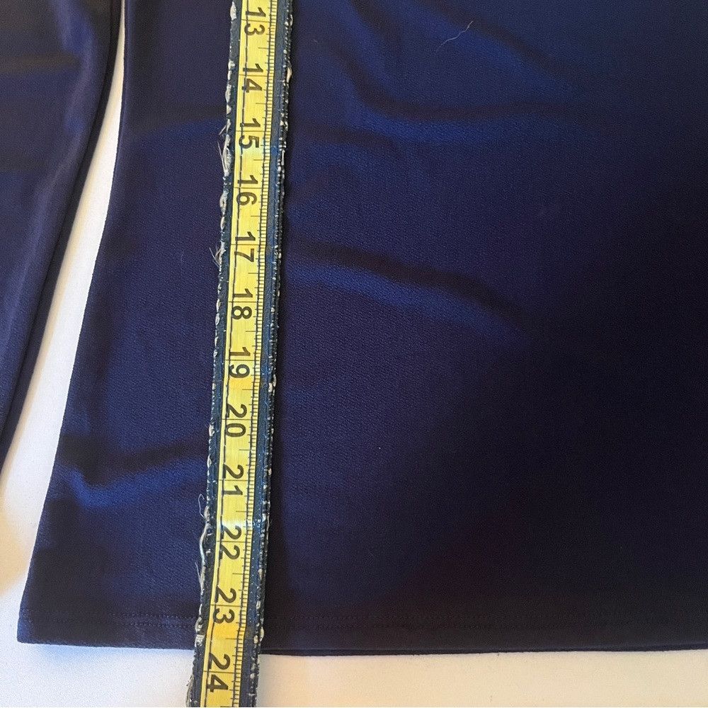 Express Express Long Sleeve Loose Fit Blouse Navy Blue Small Size S / US 4 / IT 40 - 9 Thumbnail