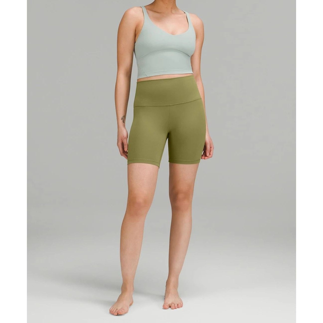 Lululemon Lululemon | Green Align High-Rise Shorts | Size 0 Size 25" / US 0 / IT 36 - 2 Thumbnail