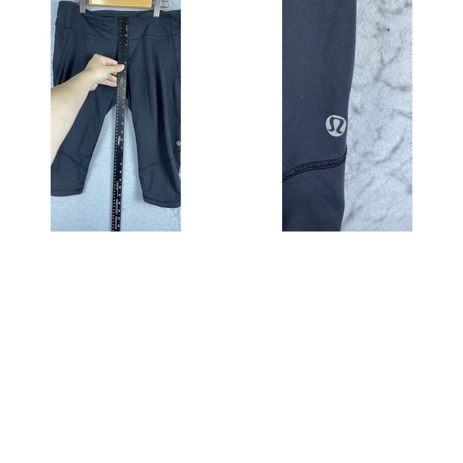 Lululemon Lululemon Women Leggings Cropped Black 6 Athletic Run Yoga Pants Size 28" / US 6 / IT 42 - 8 Thumbnail