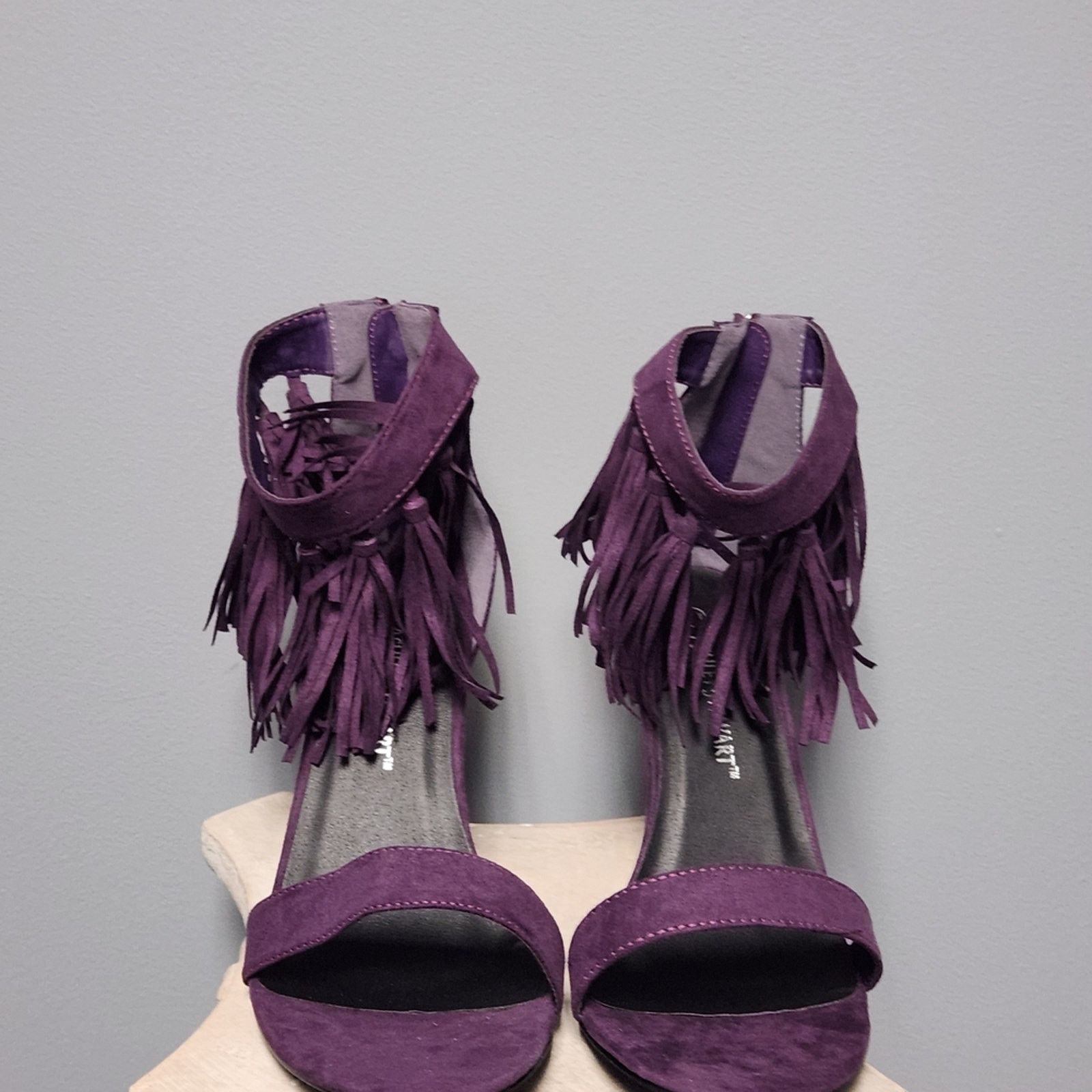 Other Ashley Stewart Purple Tassel Heels Size US 11 / IT 41 - 2 Thumbnail