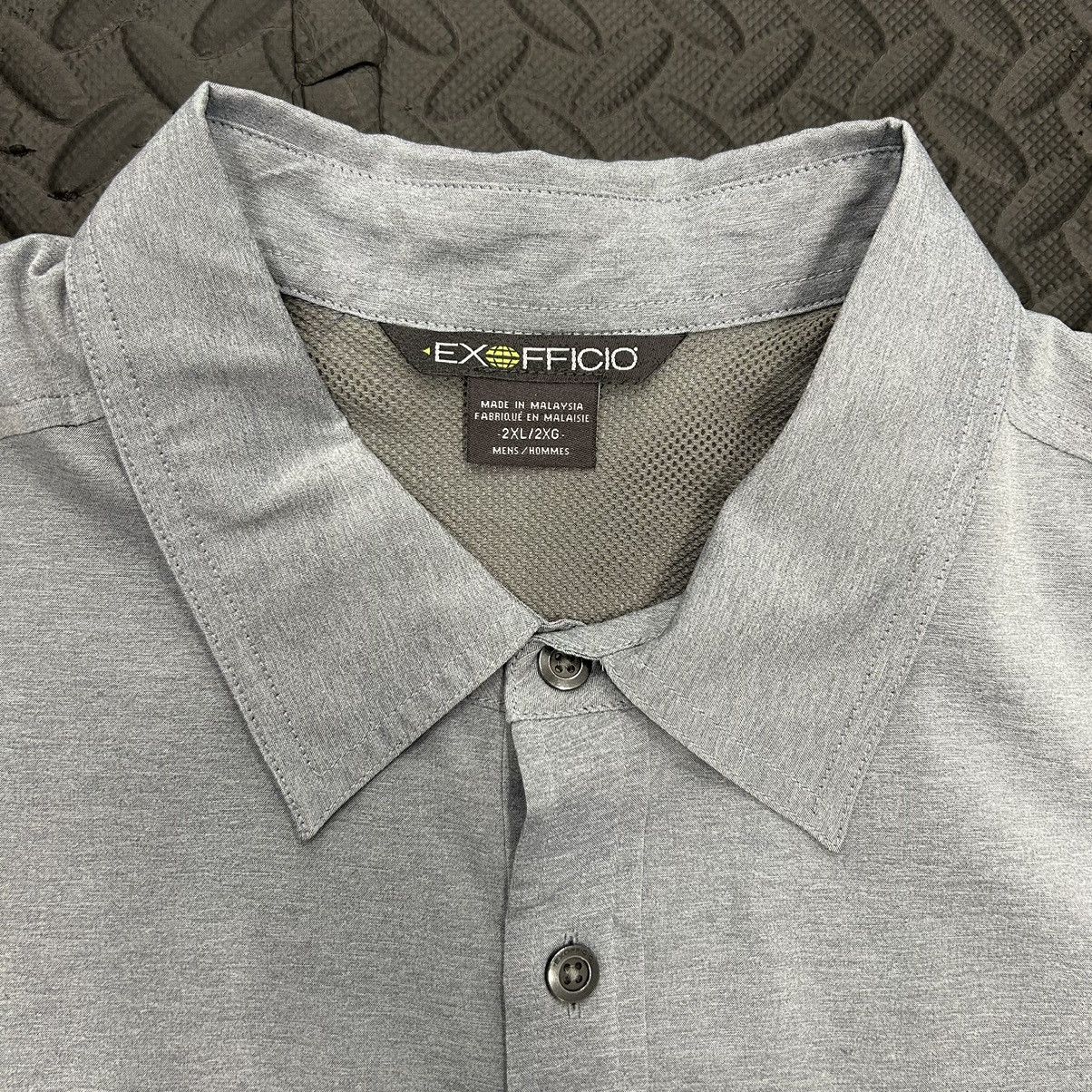 ExOfficio Exofficio Shirt Mens 2XL XXL Gray Button Up Outdoor Hiking Size US XXL / EU 58 / 5 - 2 Thumbnail