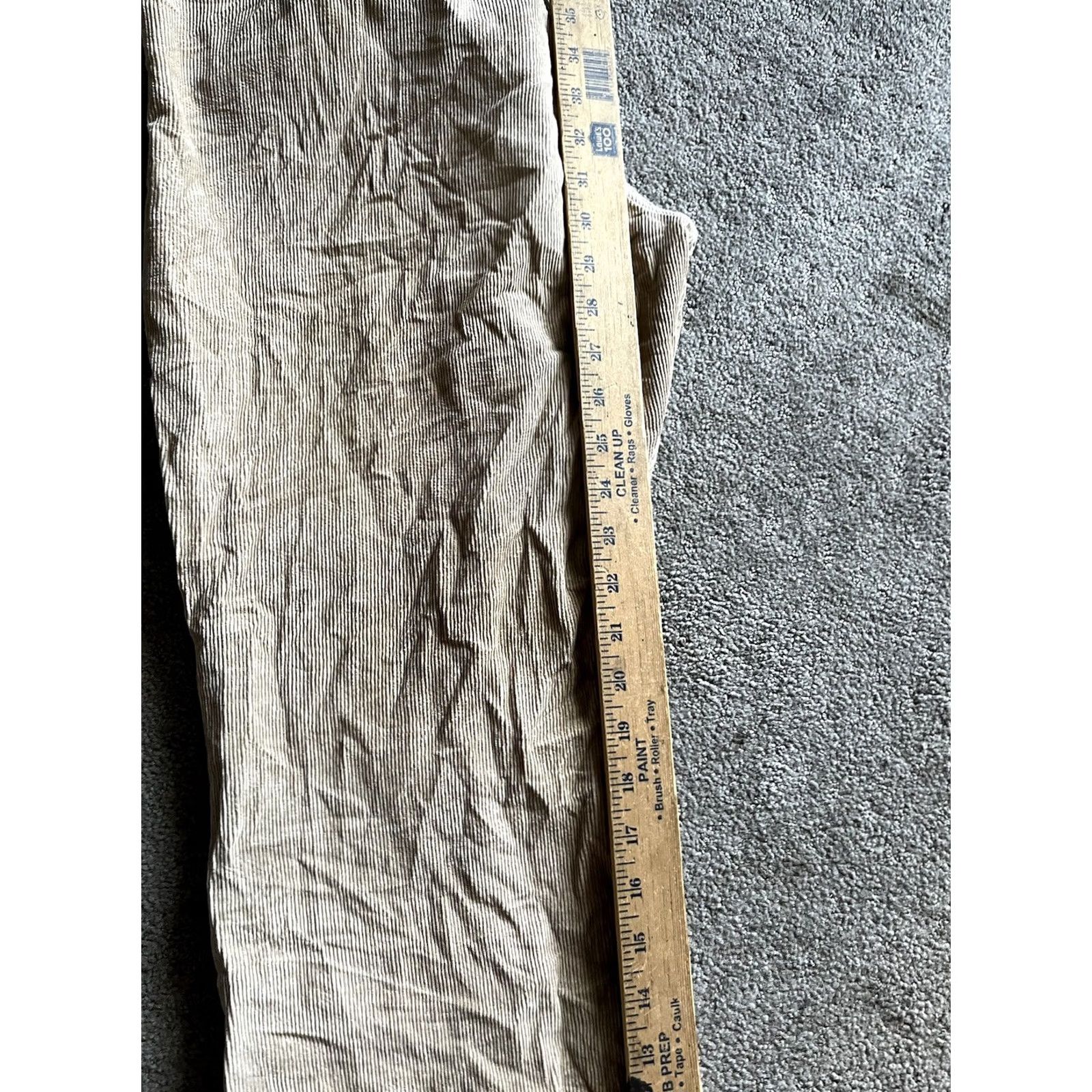 Tommy Hilfiger Tommy Jeans Corduroy Jeans Womens Size 11 Mid Rise Straight Leg 100% Cotton Beige Girls Women Tommy Hilfiger Jeans Size 32" / US 10 / IT 46 - 8 Thumbnail