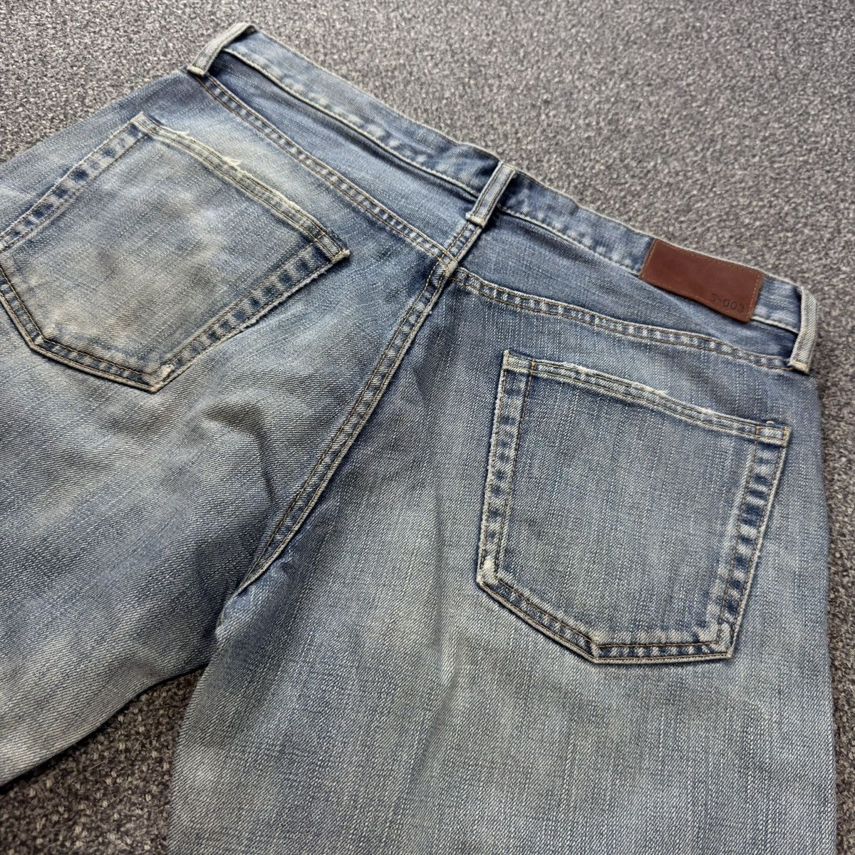 Undercover Vintage 90s S003 Uniqlo Faded Aging Denim Jeans Size US 35 - 7 Thumbnail