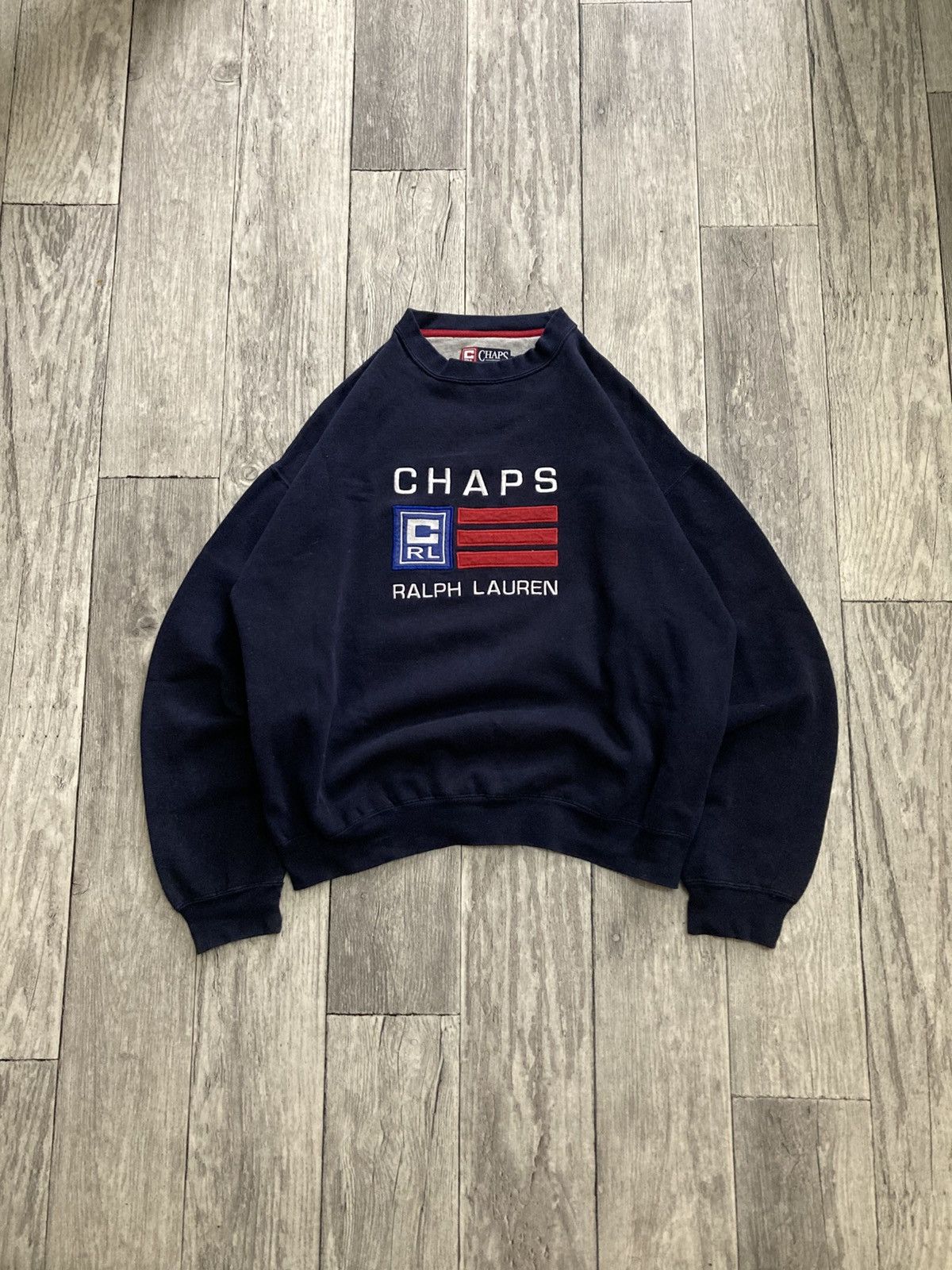 Chaps Ralph Lauren × Polo Ralph Lauren × Vintage Vintage 90s chaps Polo Ralph Lauren crewneck sweatshirt y2k Size US L / EU 52-54 / 3 - 3 Thumbnail