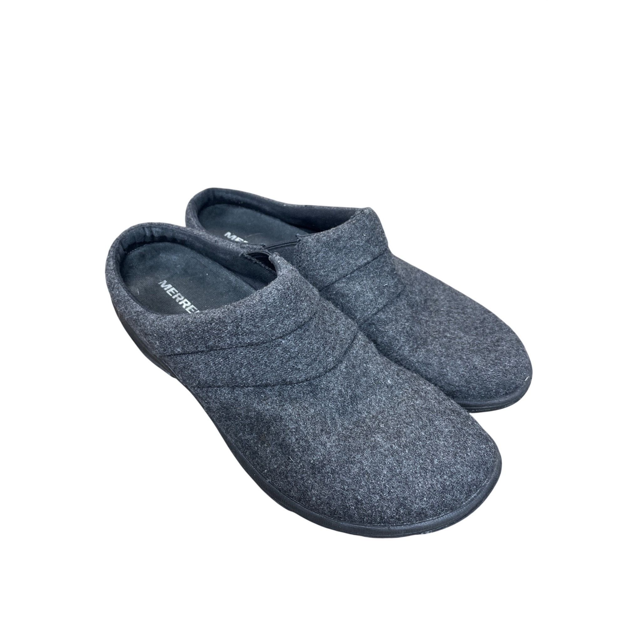 Merrell Merrell womans gray wool moc slip on casual shoes sz 8B SKU Size US 8 / IT 38 - 10 Thumbnail