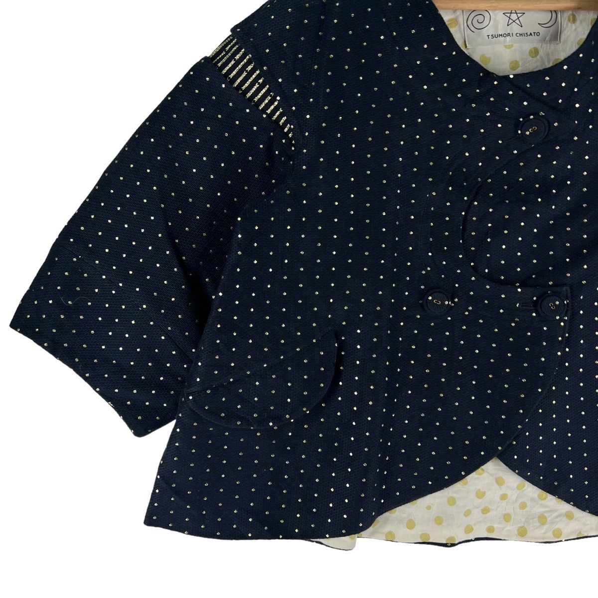 Issey Miyake 🔥VINTAGE CROPPED JACKET POLKADOT DESIGN ISSEY MIYAKE Size M / US 6-8 / IT 42-44 - 2 Thumbnail