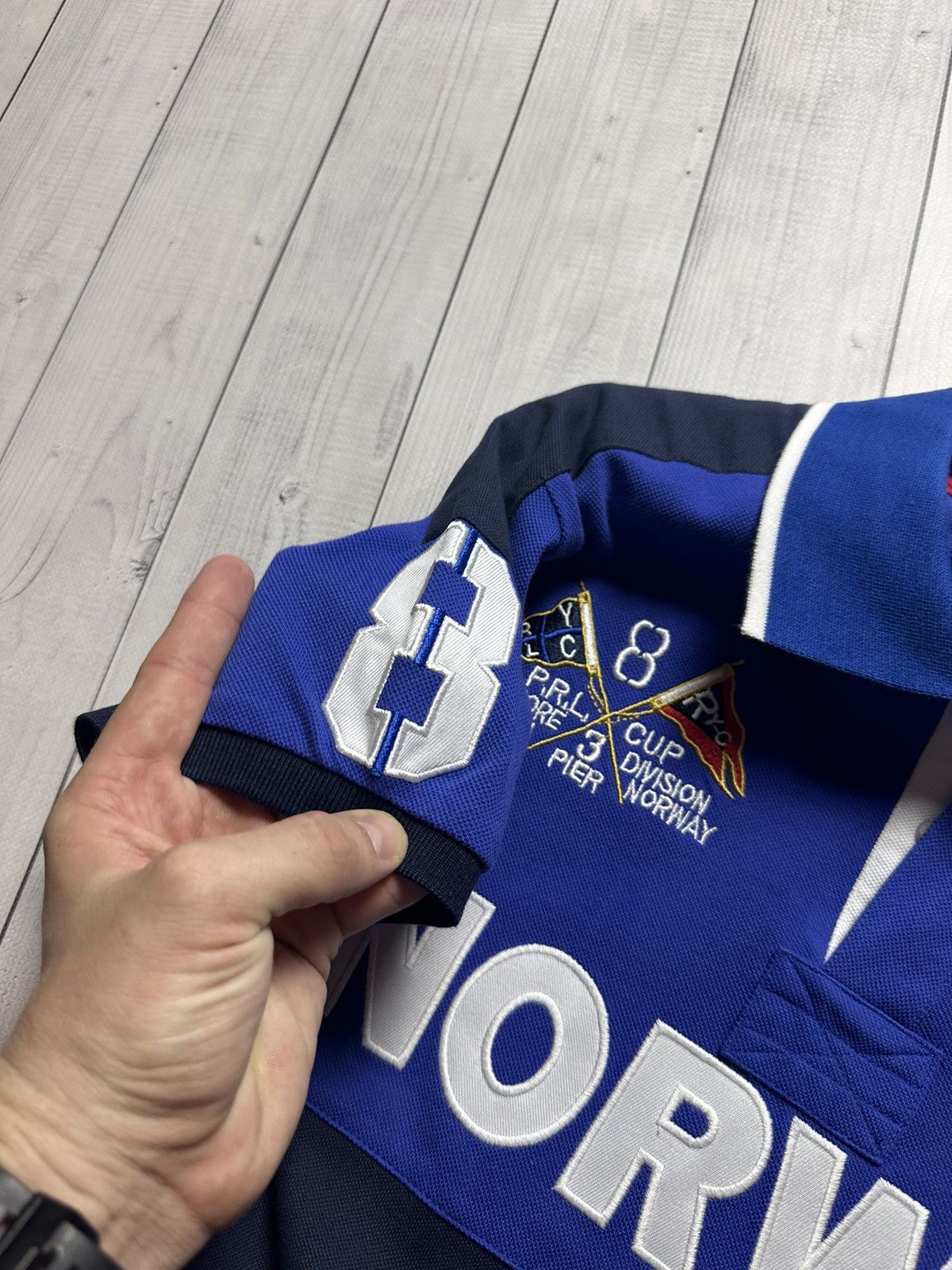 Polo Ralph Lauren × Vintage Vintage polo Ralph Lauren Norway 8 big logo size M Size US M / EU 48-50 / 2 - 7 Thumbnail