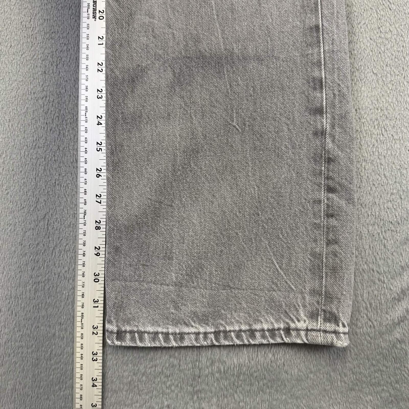 Zara Zara Light Purple Grey Wash Denim Jeans Baggy Straight Leg Size 36" / US 14 / IT 50 - 4 Thumbnail