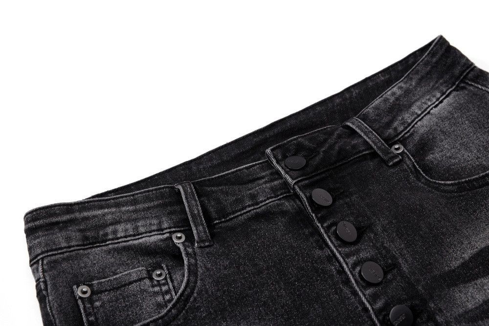 Vintage Men's loose trendy washed distressed heavy pleated jeans Size US 32 / EU 48 - 3 Thumbnail
