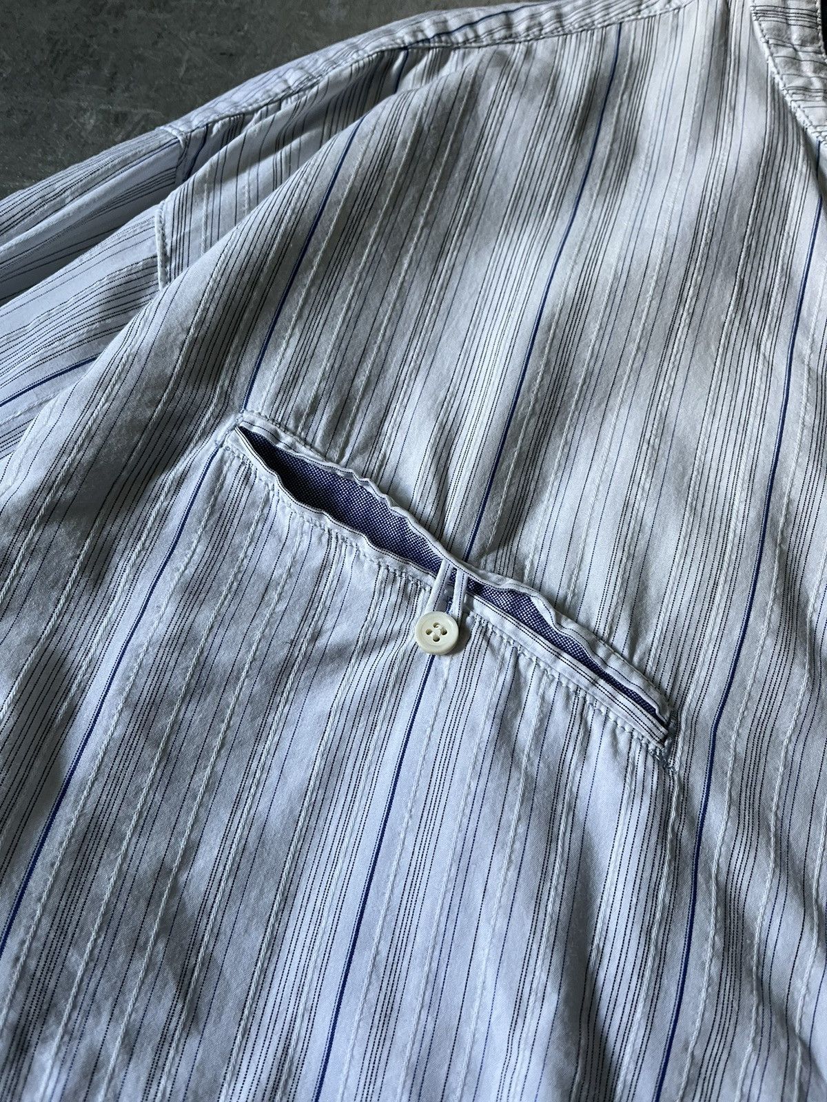 Final Home Final Home Issey Miyake button up outdoor shirt blue white Size US M / EU 48-50 / 2 - 3 Thumbnail