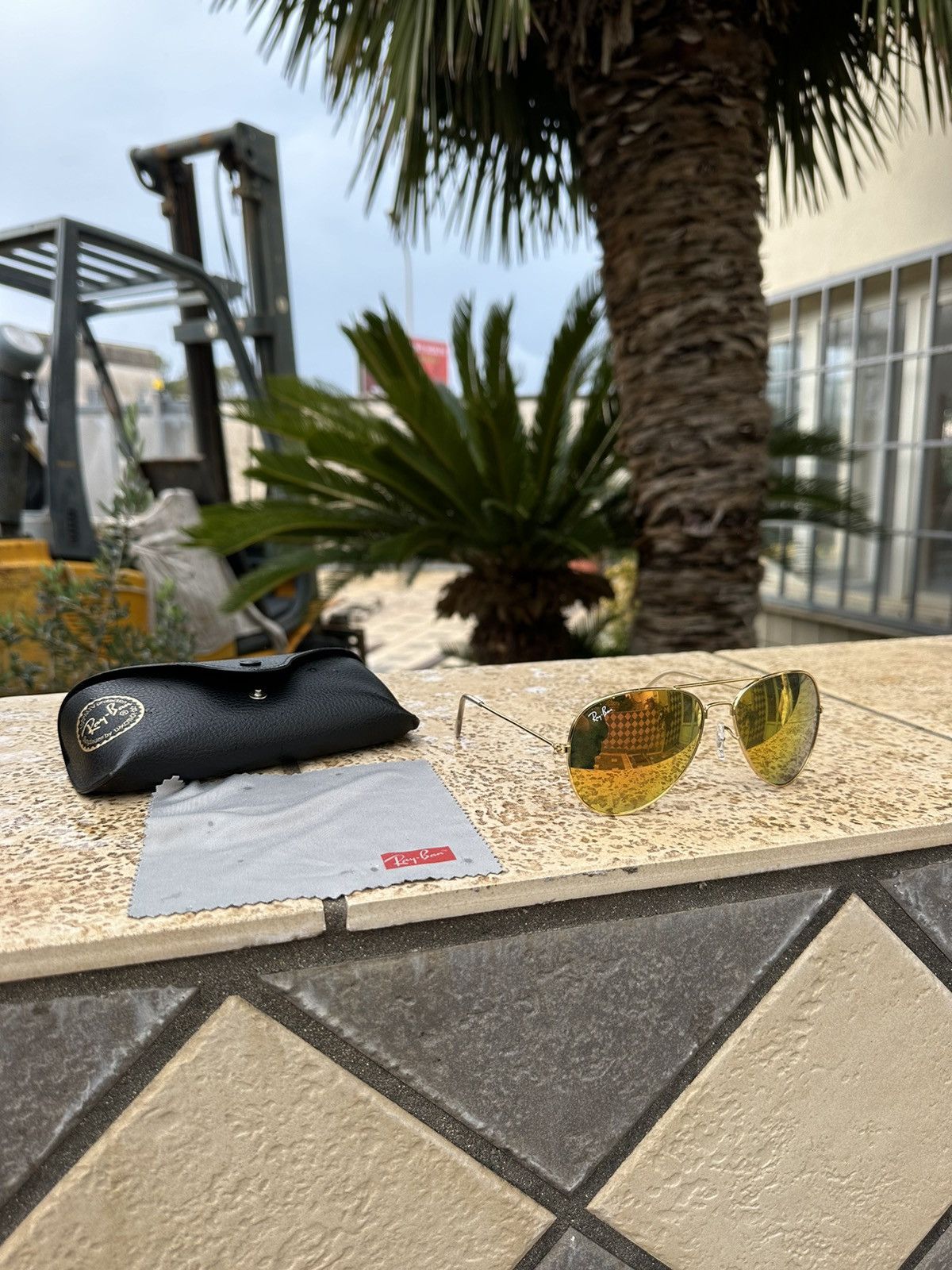 RayBan RayBan Sunglasses 3026 Gold Size ONE SIZE - 1 Thumbnail