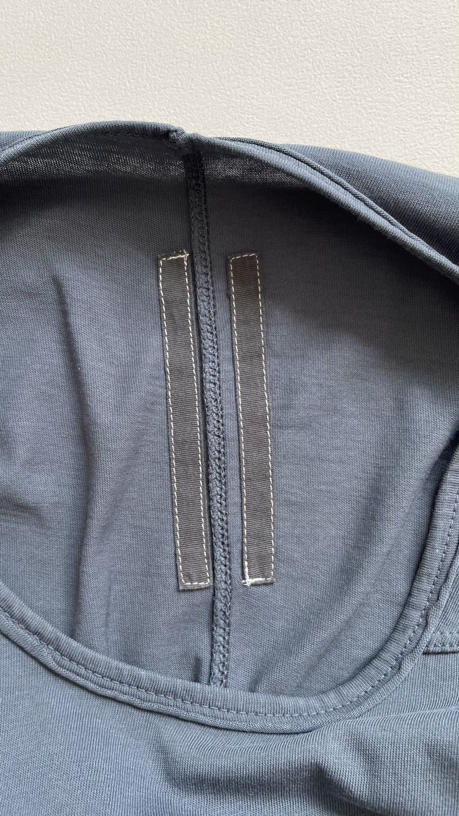 Rick Owens Drkshdw Blue ‘Patch Detail’ Level T Shirt Size US M / EU 48-50 / 2 - 4 Thumbnail