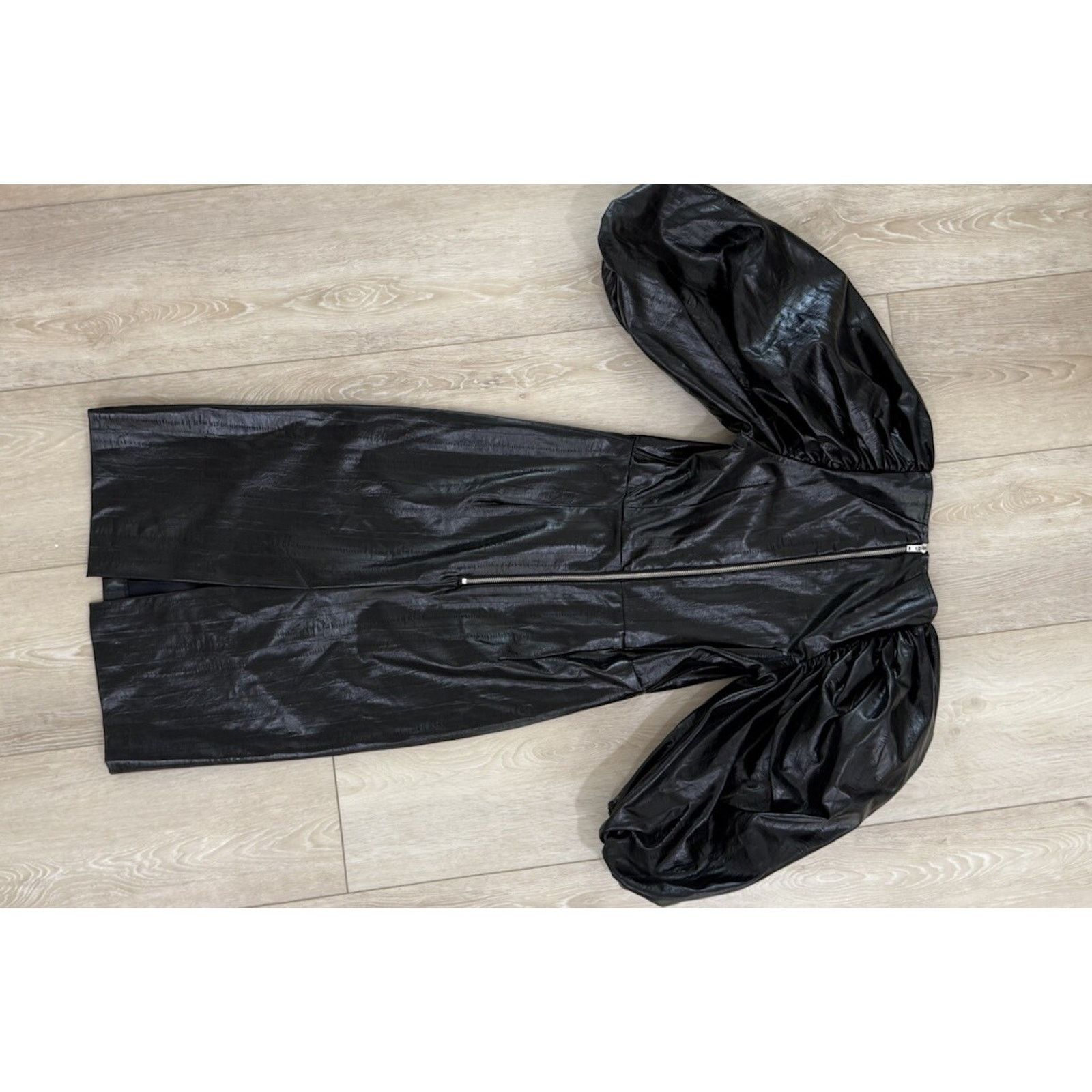 ROTATE Rotate Birger Christensen Faux Black Leather Dress Size S / US 4 / IT 40 - 7 Thumbnail