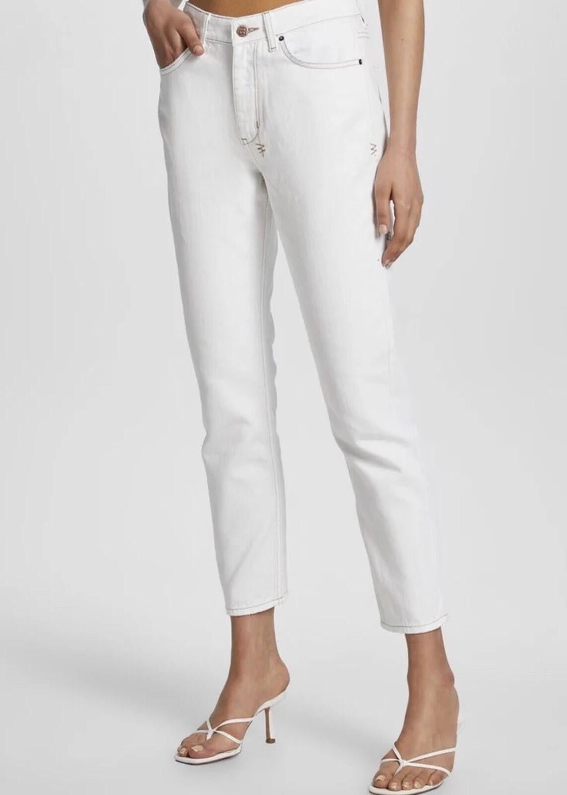Ksubi new ksubi womens denim jeans nine o sugar rush white 27 9 m Size 27" / US 4 / IT 40 - 2 Thumbnail