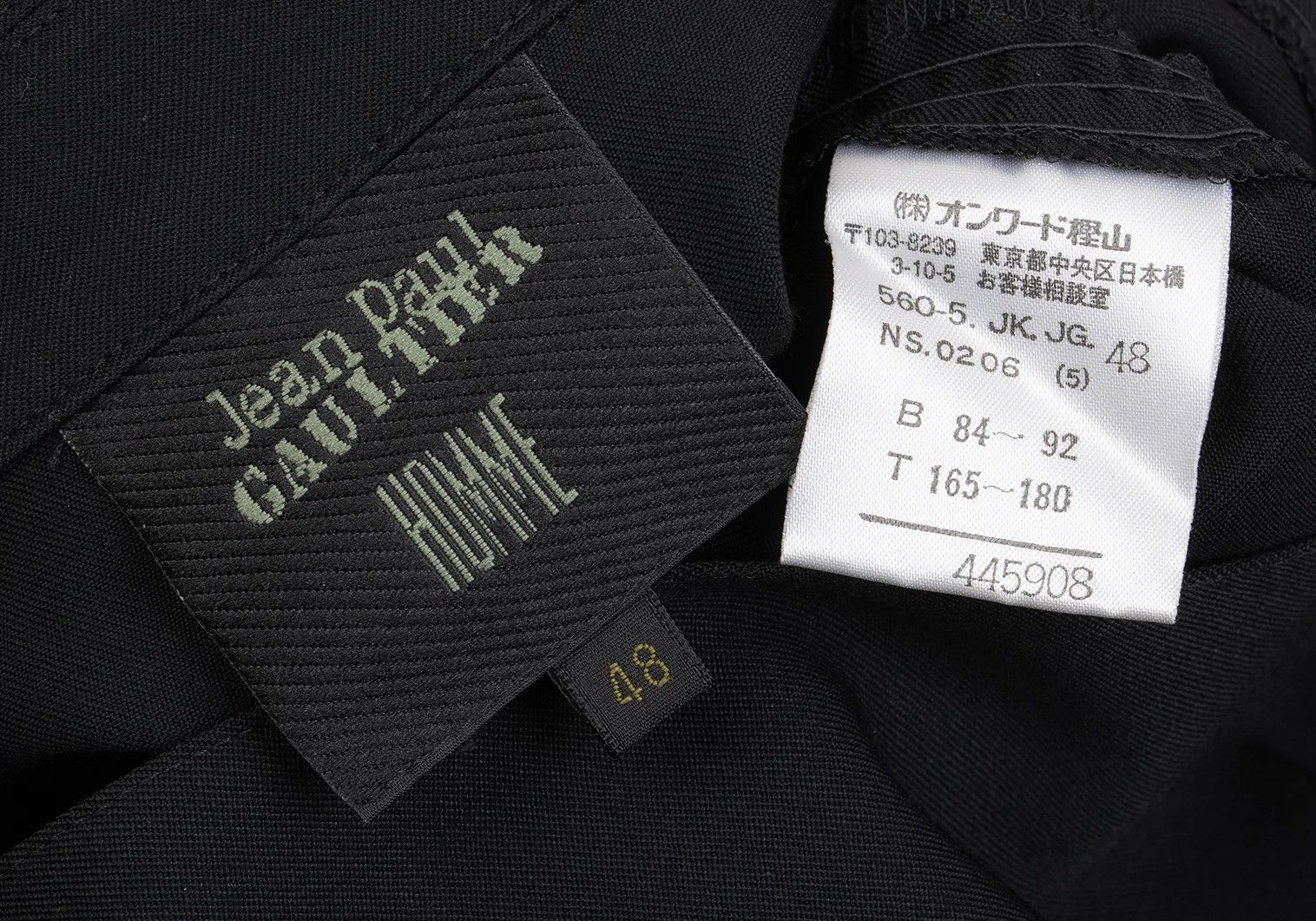 Jean Paul Gaultier Wool Rayon Pleated Jacket in Black Size 48 Size US M / EU 48-50 / 2 - 17 Thumbnail
