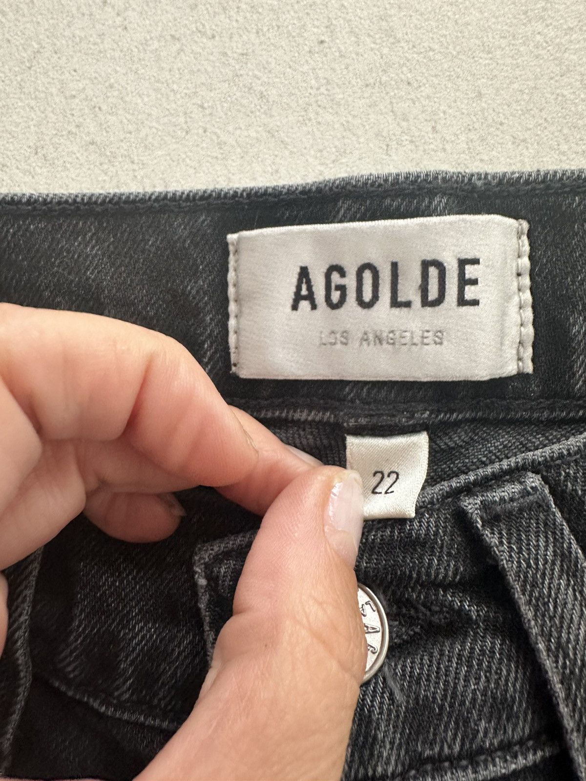 Agolde AGOLDE Kye Mid Rise Straight Crop Jeans SIZE 22 Size 22" - 6 Thumbnail