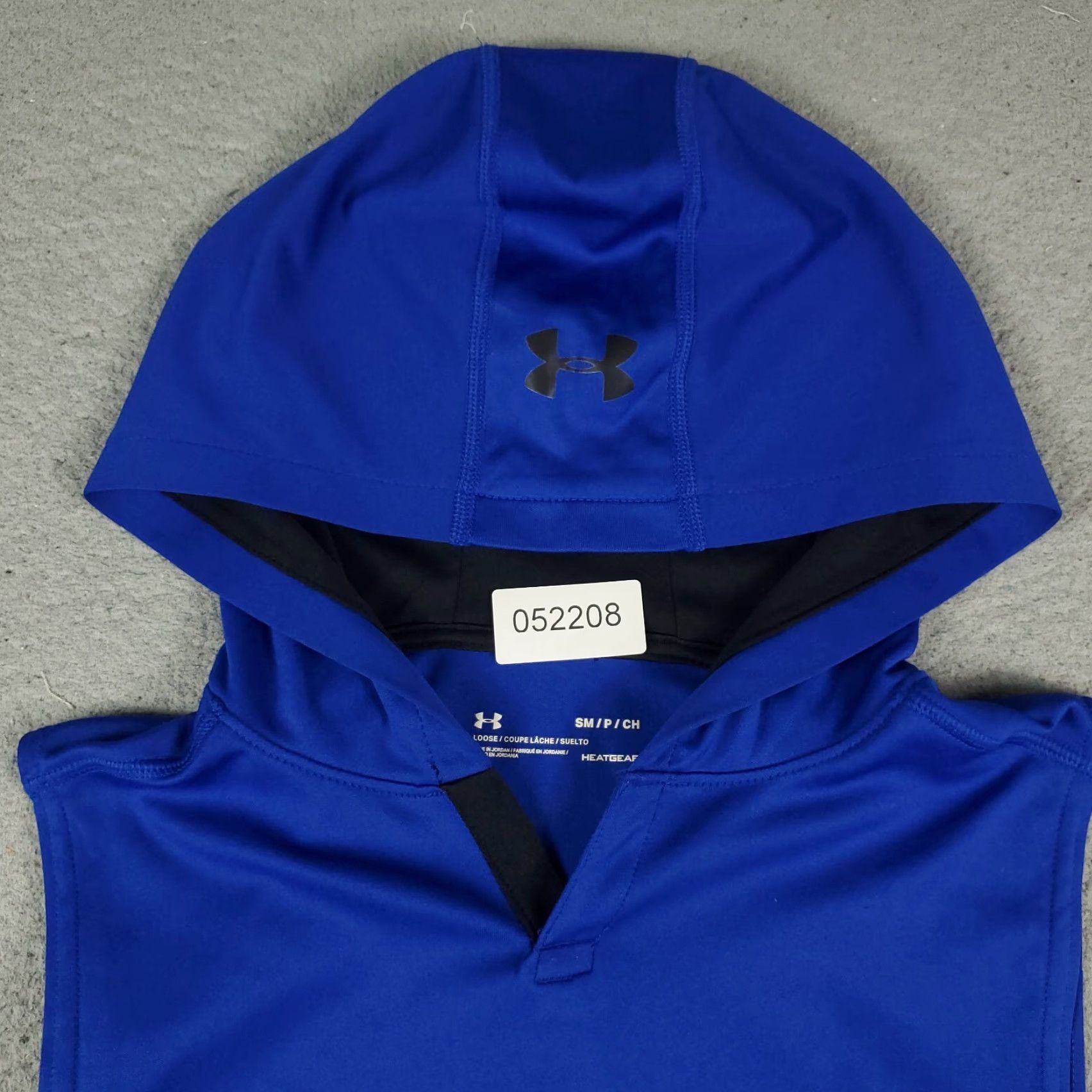 Under Armour Under Armour Shirt Mens Small Blue Pullover Hooded Sleeveless Mock Neck Activewear Casual Sports Size US S / EU 44-46 / 1 - 2 Thumbnail
