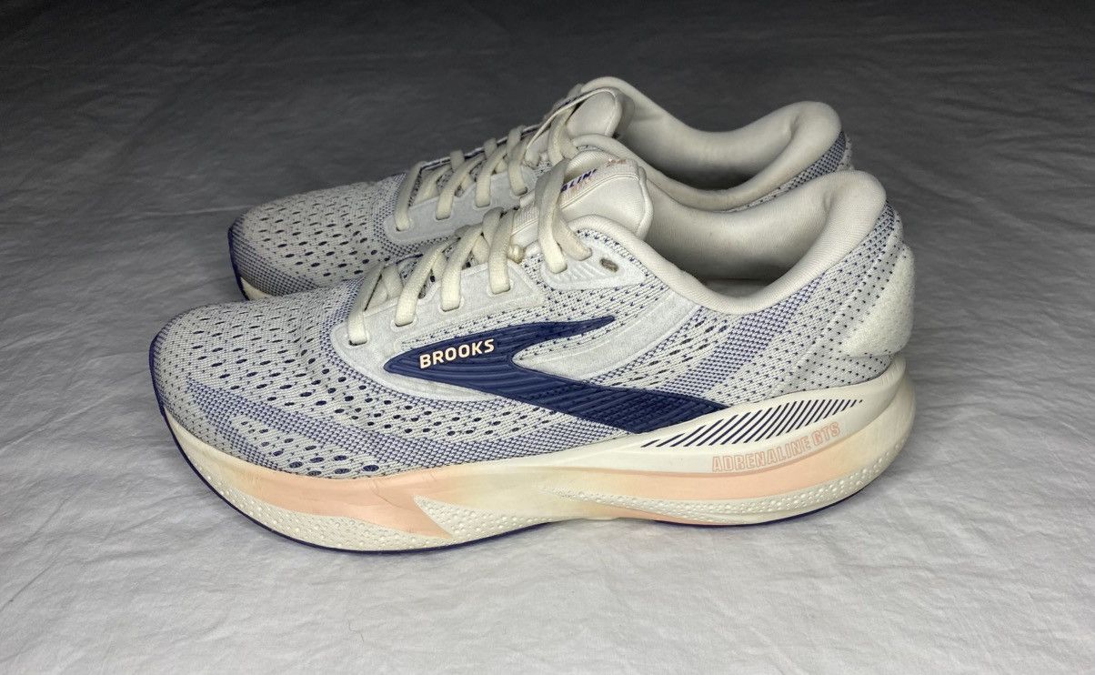Brooks 8.5 B Brooks Adrenaline GTS 24 Grey Blue Ribbon Peach Size US 8.5 / IT 38.5 - 1 Thumbnail